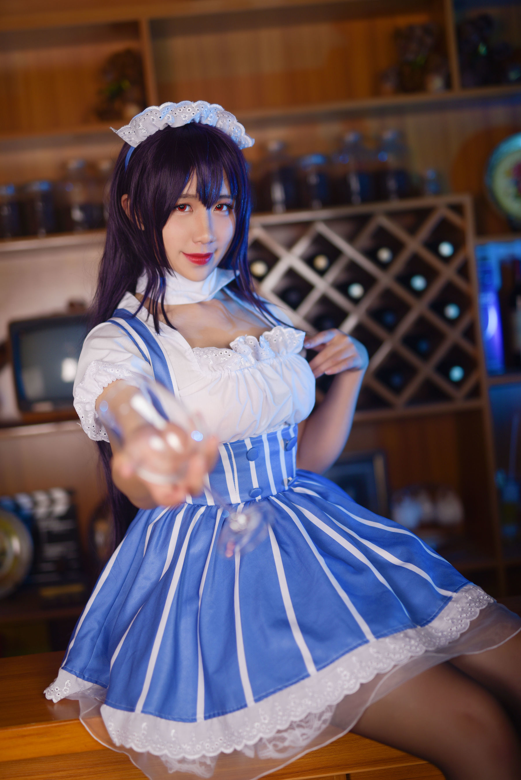 动漫博主九曲Jean 加藤惠女仆 Cosplay-第23张
