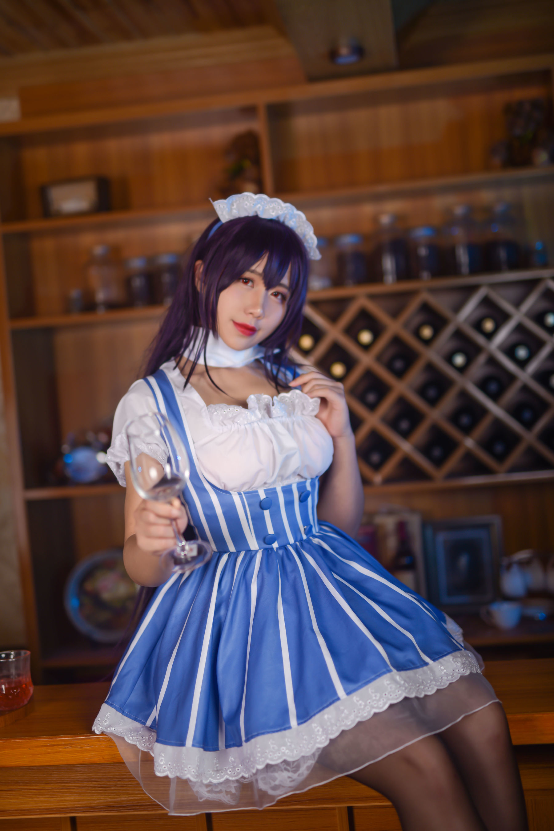 动漫博主九曲Jean 加藤惠女仆 Cosplay-第26张