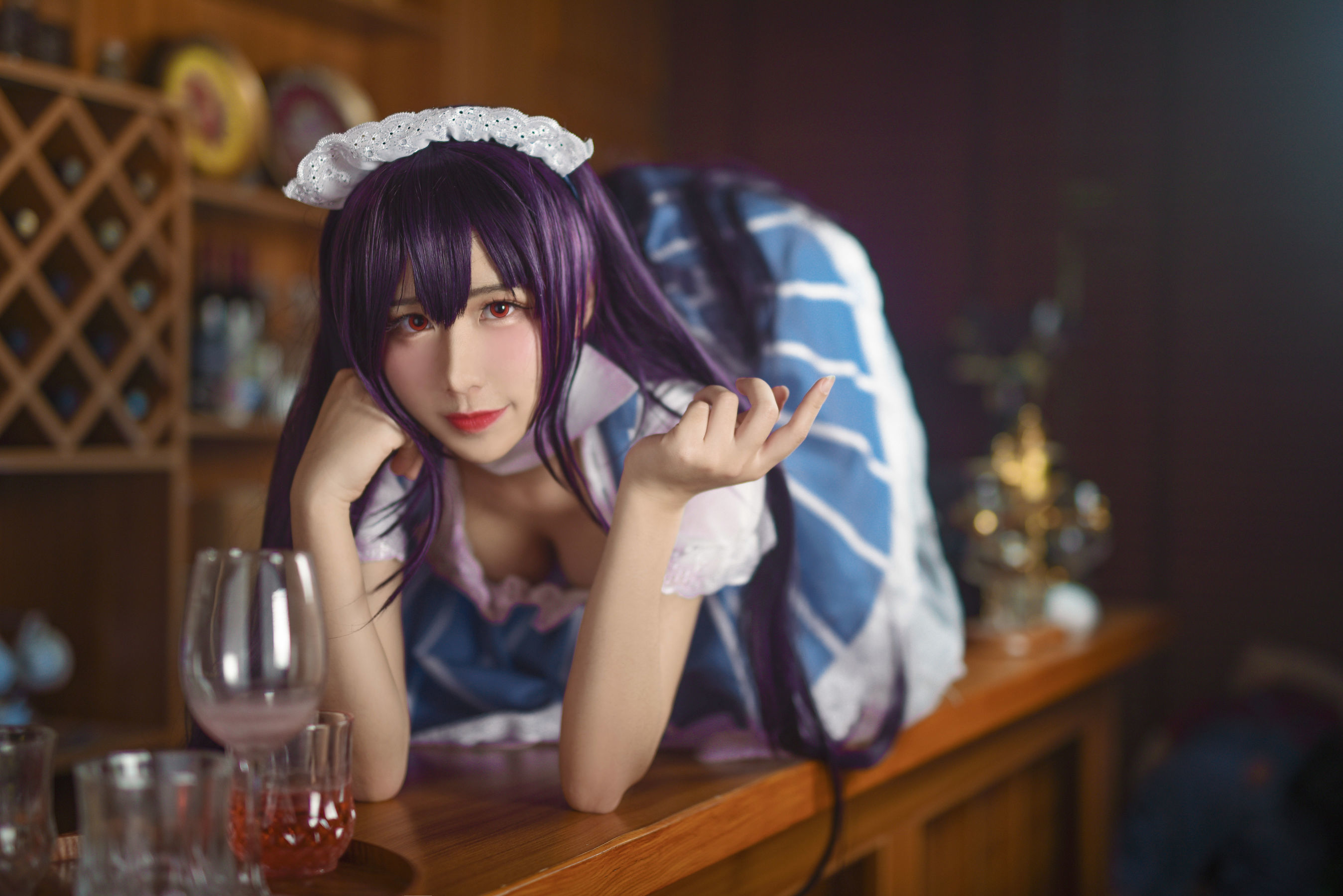 动漫博主九曲Jean 加藤惠女仆 Cosplay-第25张