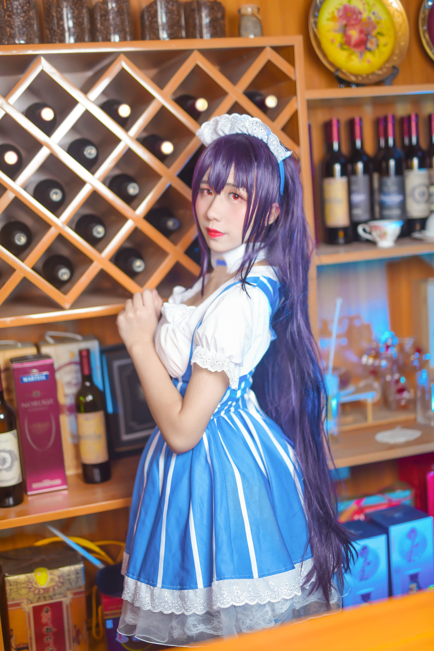 动漫博主九曲Jean 加藤惠女仆 Cosplay-第30张