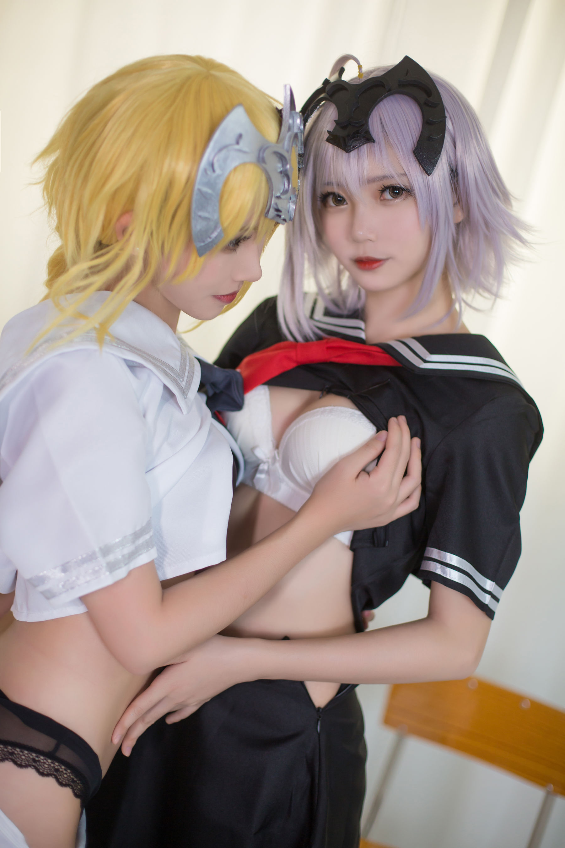 超人气Coser鳗鱼霏儿大肉丸Amiee 贞德 Cosplay-第28张