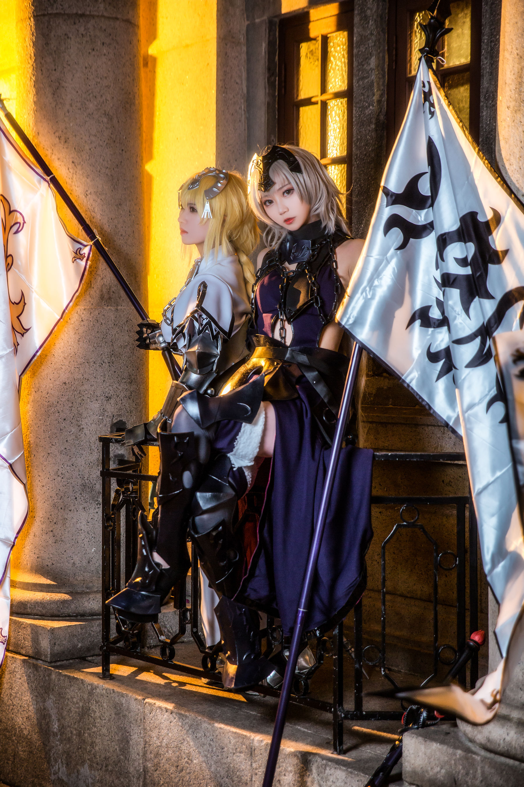 超人气Coser鳗鱼霏儿大肉丸Amiee 贞德 Cosplay-第30张