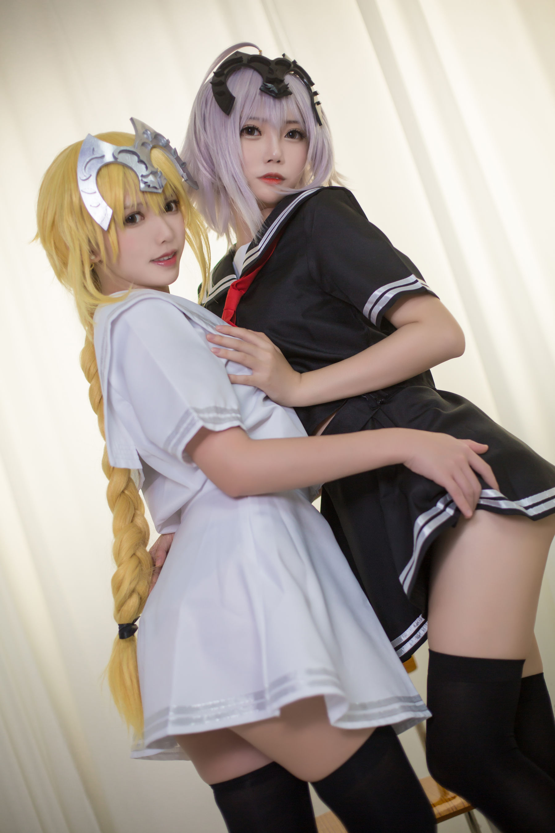 超人气Coser鳗鱼霏儿大肉丸Amiee 贞德 Cosplay-第32张