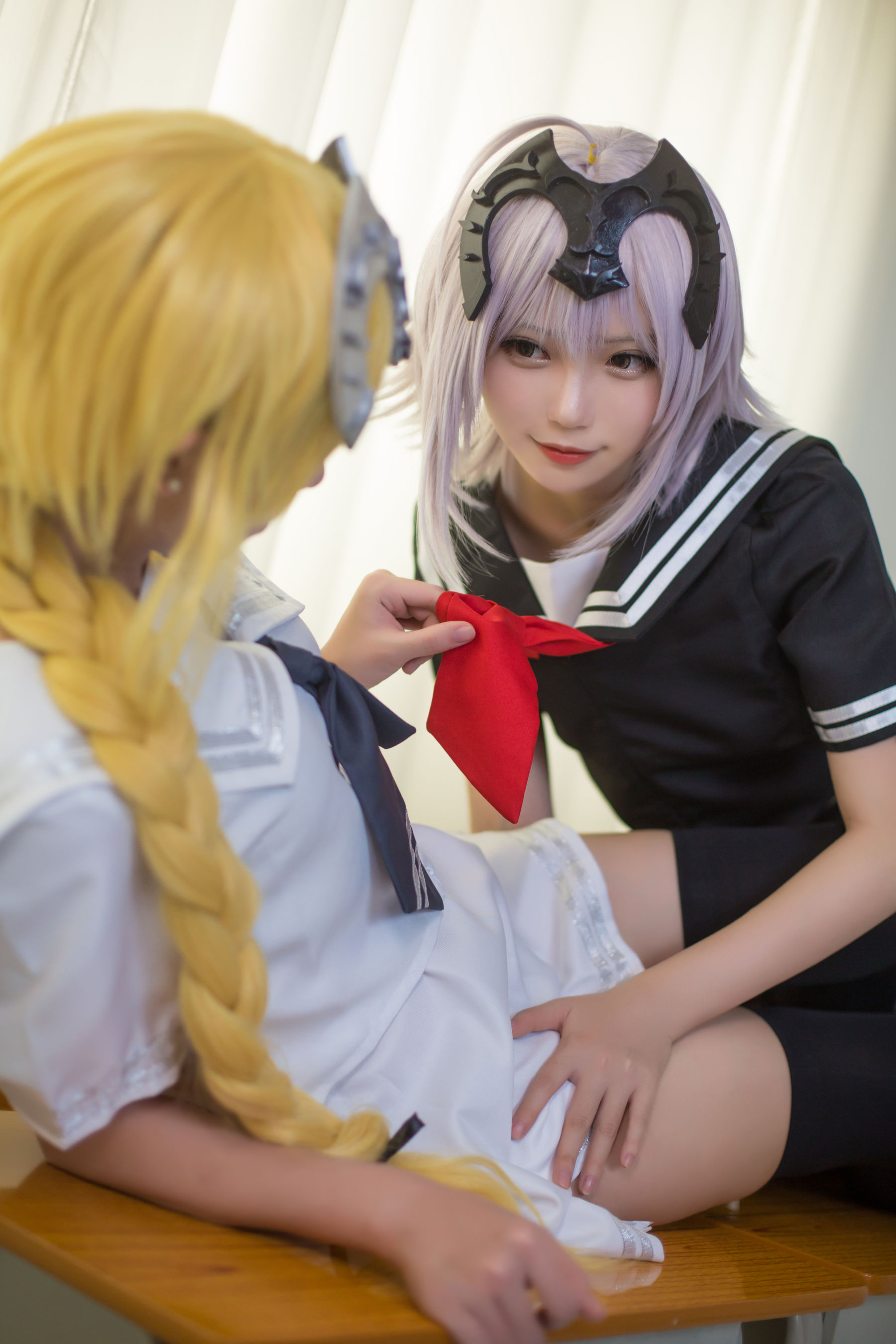 超人气Coser鳗鱼霏儿大肉丸Amiee 贞德 Cosplay-第36张