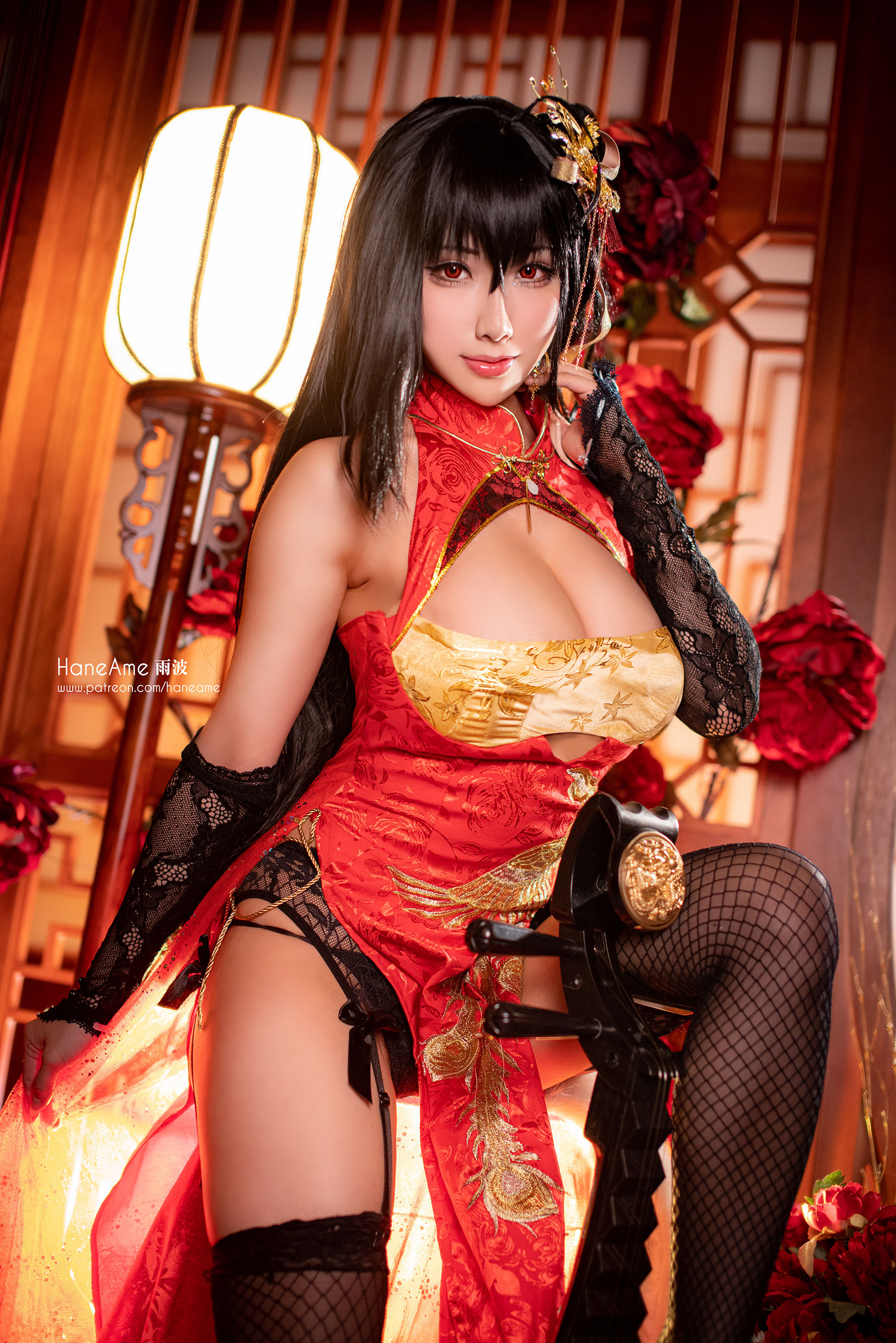 Hane Ame 雨波写真 – 大凤旗袍 Cosplay-第1张