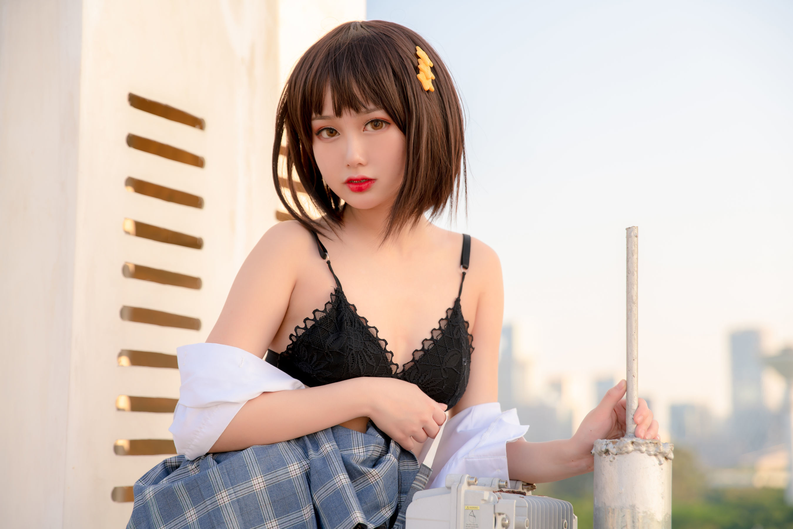 动漫博主您的蛋蛋 天台JK Cosplay-第23张