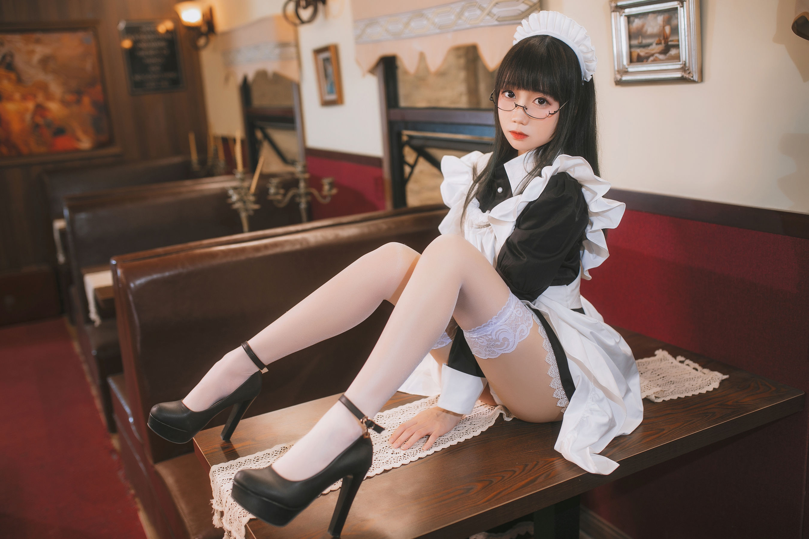 焖焖碳 – 女仆 Cosplay-第1张