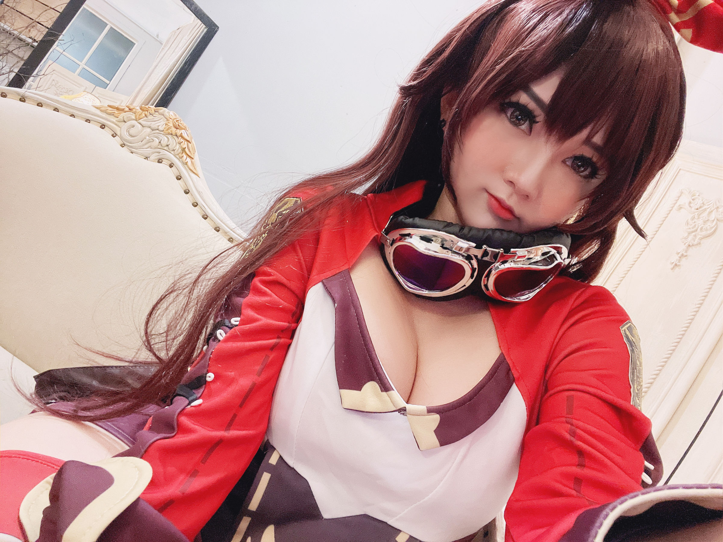 Coser小姐姐Potato Godzilla – Amber (Genshin Impact) Cosplay-第23张