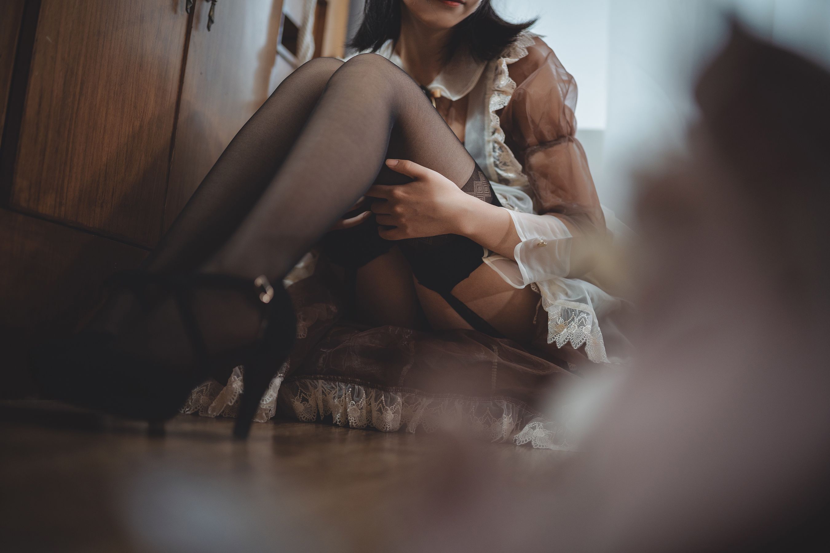 COSER美女逐月su 透明女仆 Cosplay-第23张