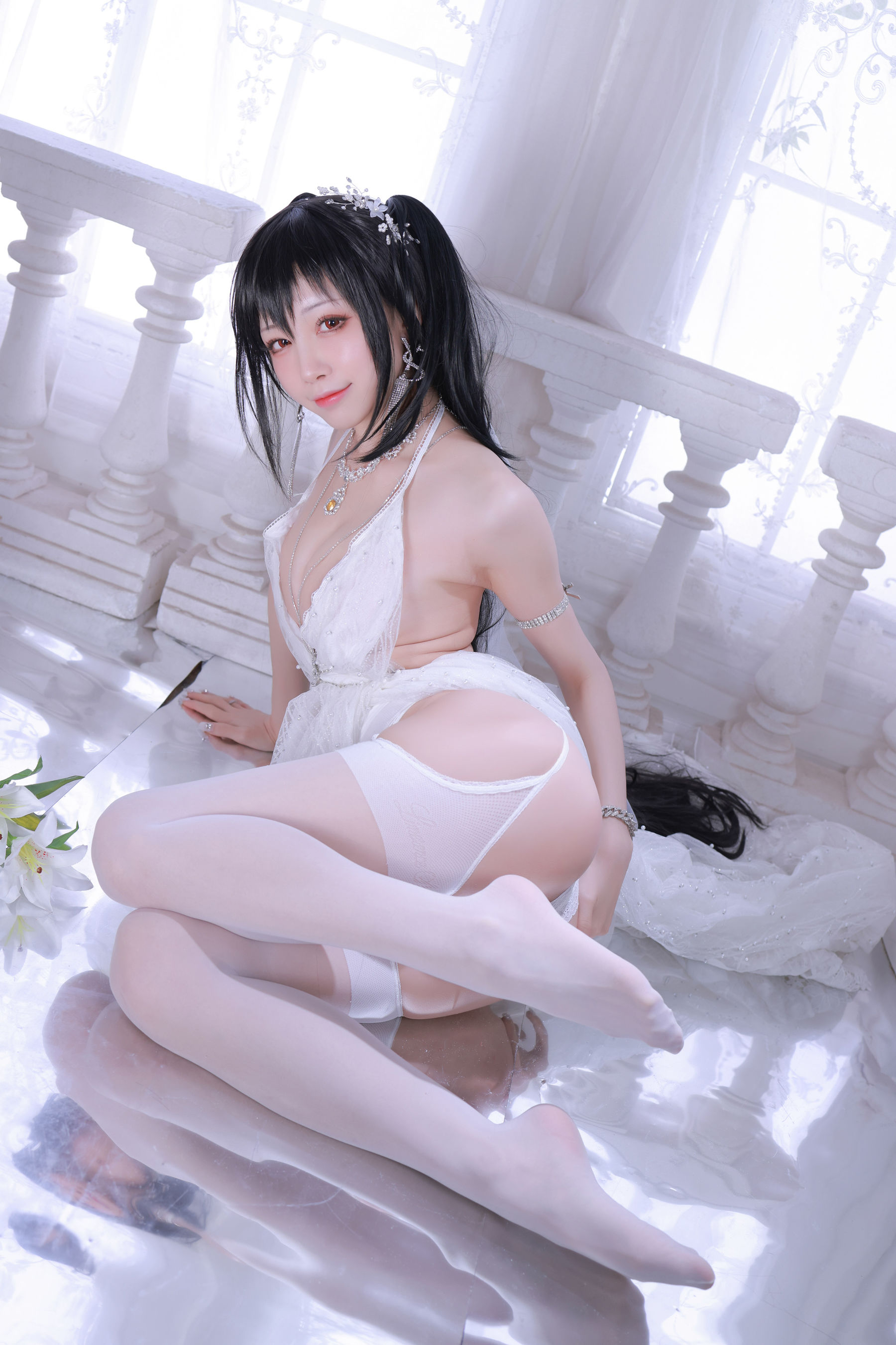 动漫博主水淼aqua – 大凤婚纱 Cosplay-第51张
