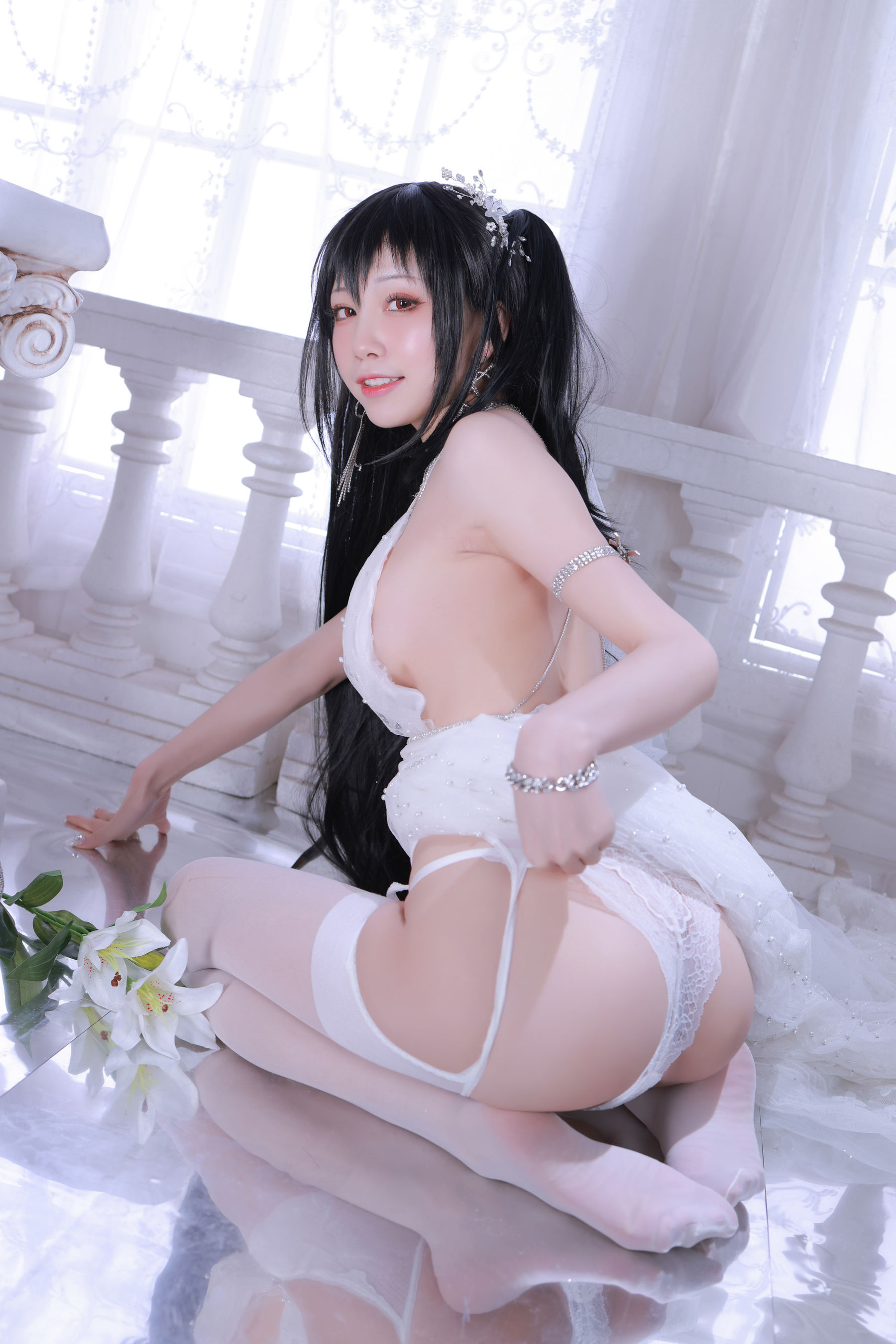 动漫博主水淼aqua – 大凤婚纱 Cosplay-第50张