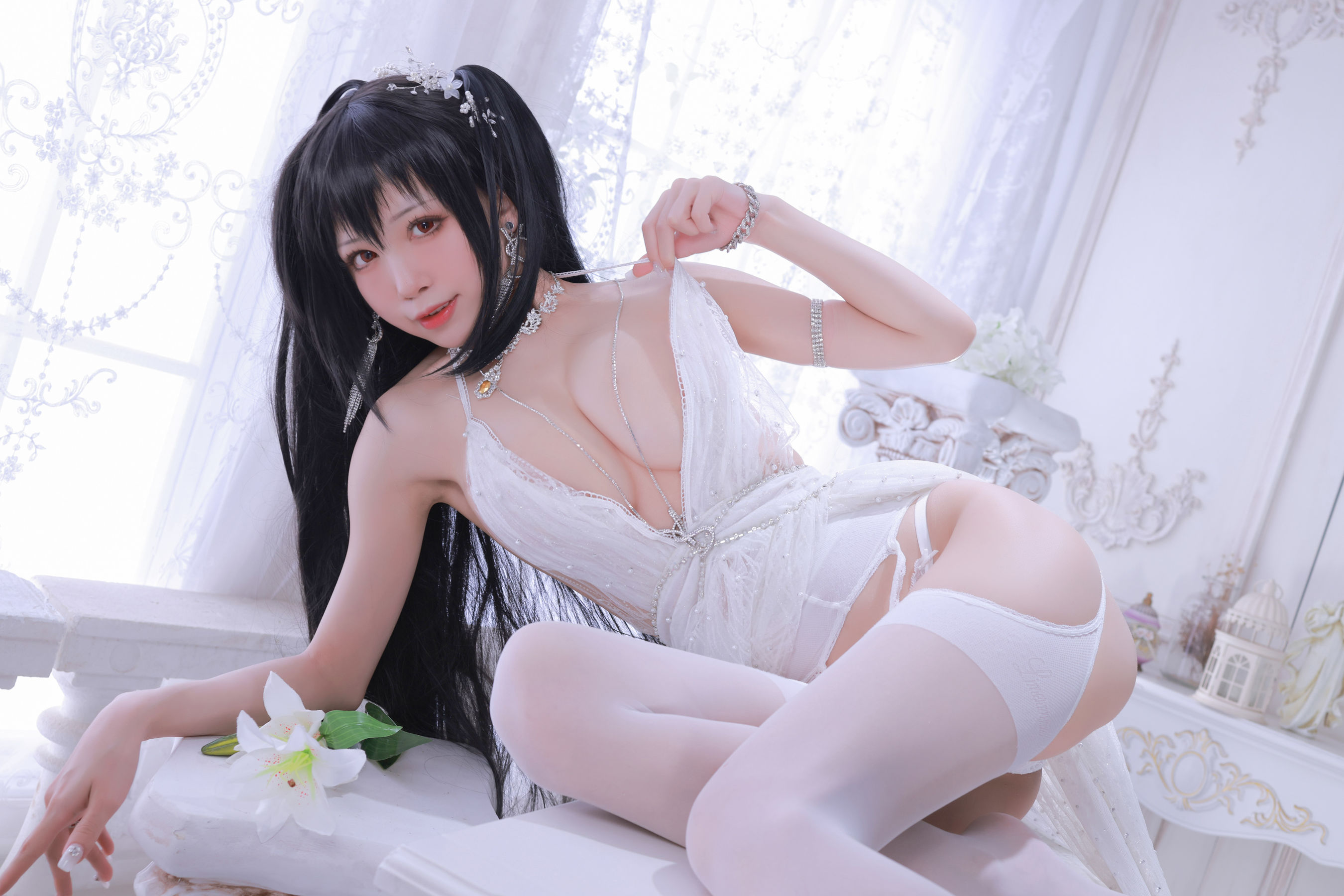 动漫博主水淼aqua – 大凤婚纱 Cosplay-第64张