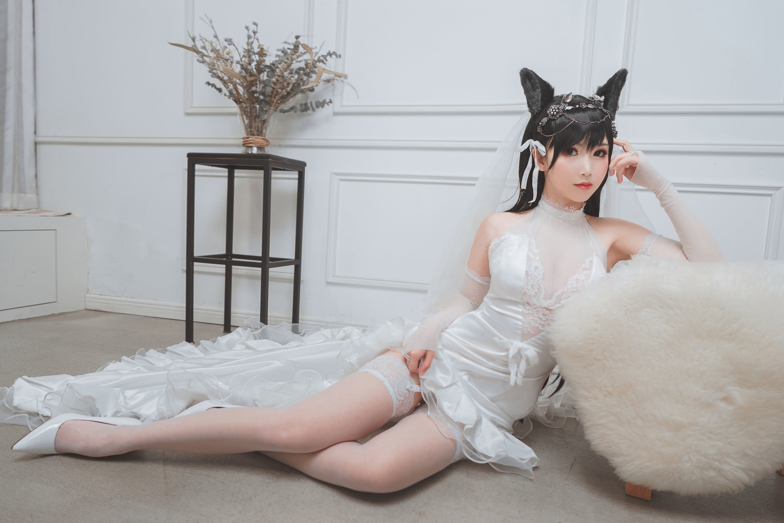 [萝莉COS] 面饼仙儿 – 爱宕花嫁 Cosplay-第16张