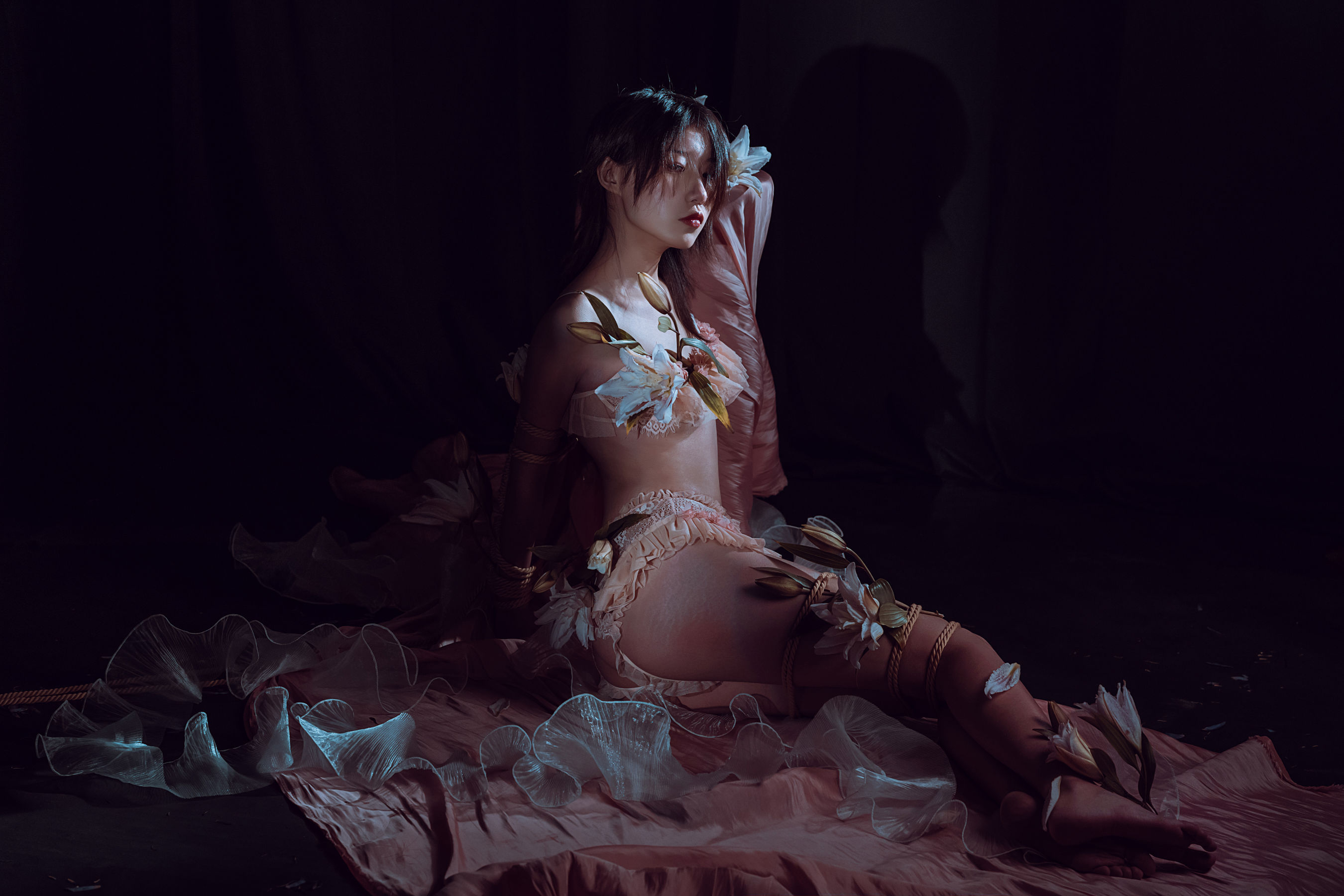 云溪溪 – 花与绳 Cosplay-第29张