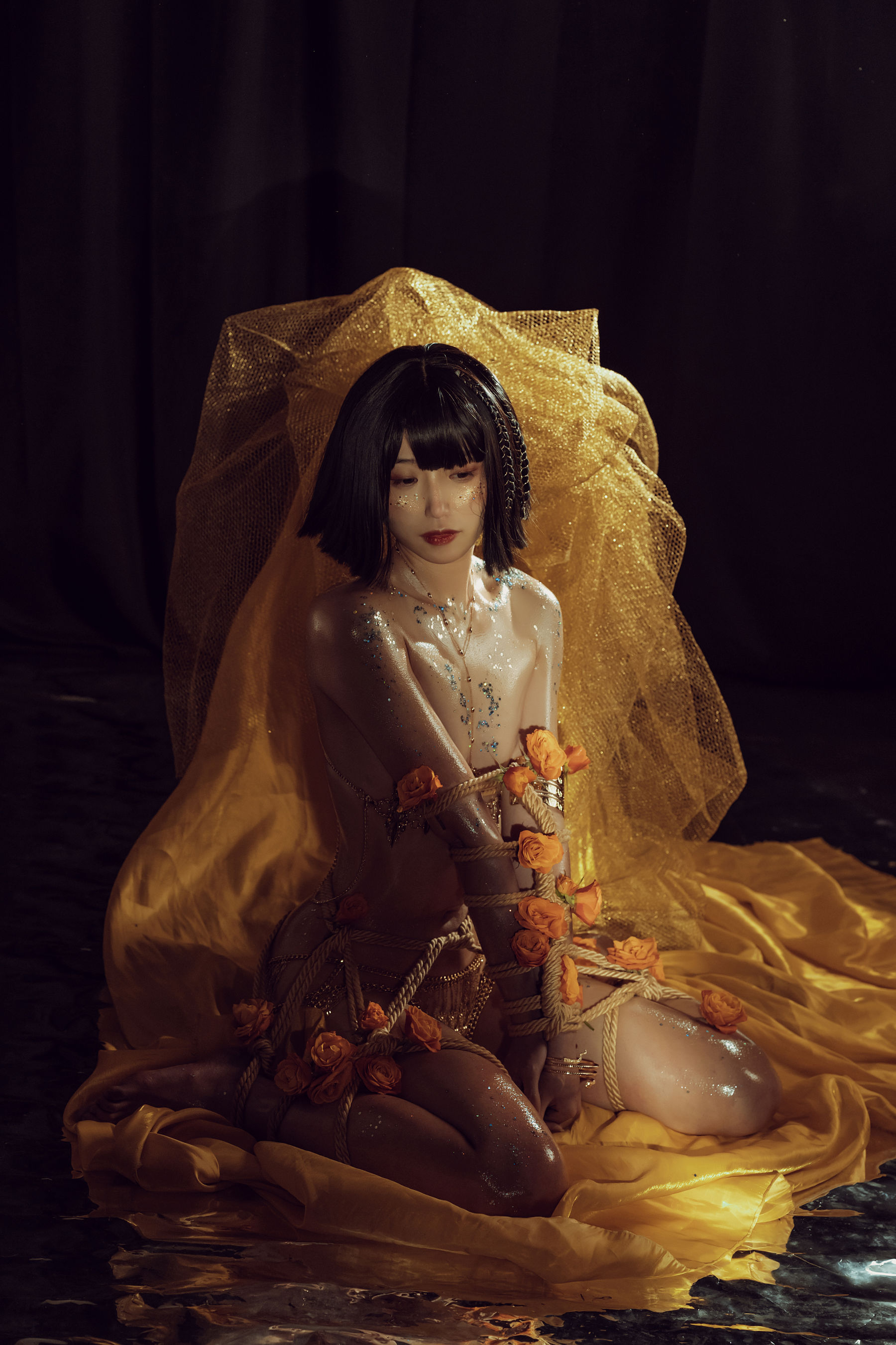 云溪溪 – 花与绳 Cosplay-第30张