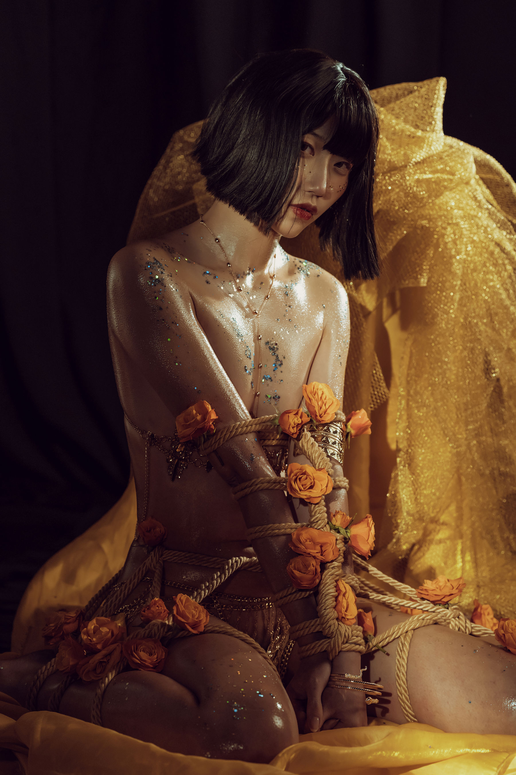 云溪溪 – 花与绳 Cosplay-第33张