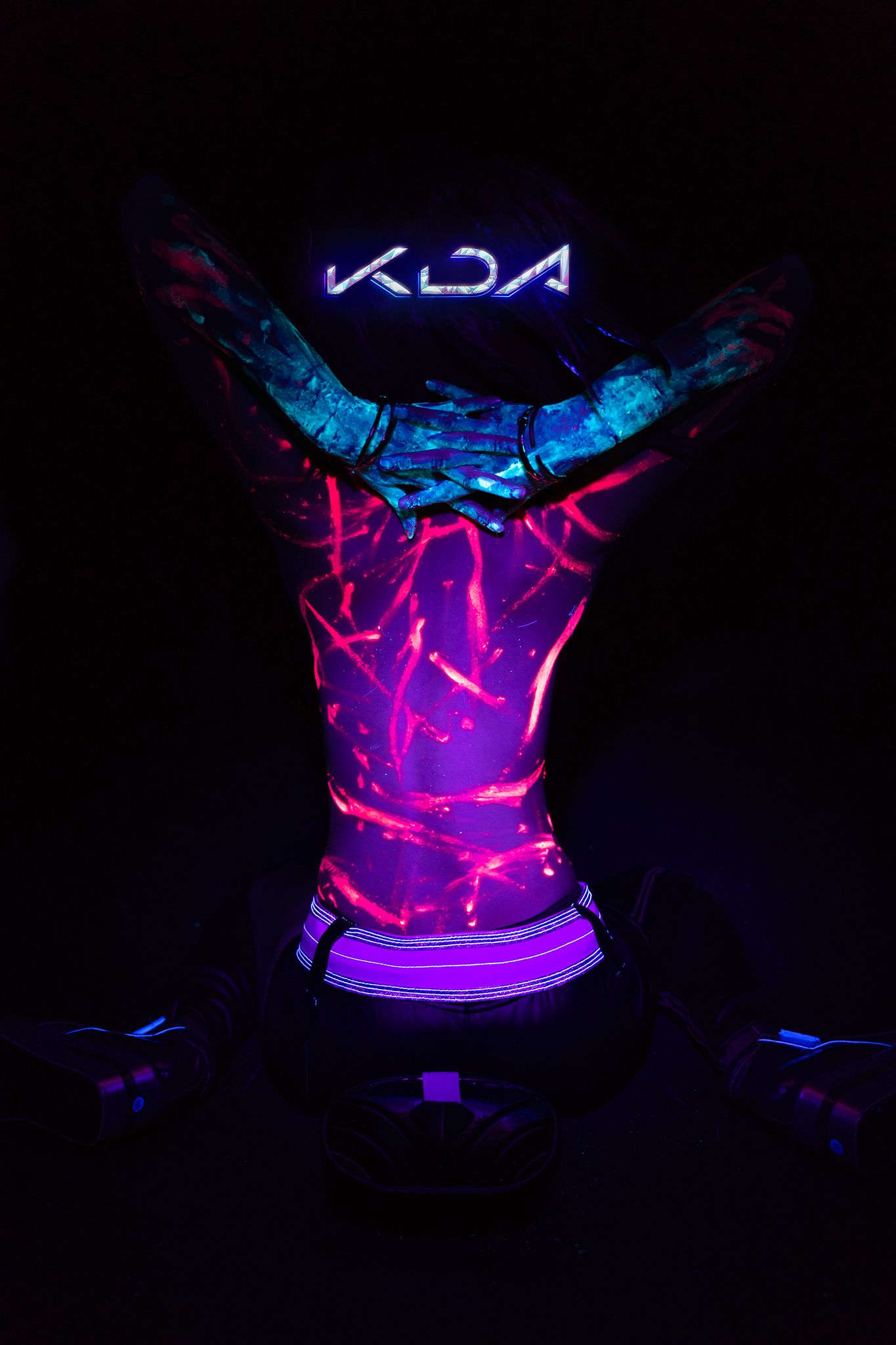 Azami福利 – 阿卡丽KDA Cosplay-第4张