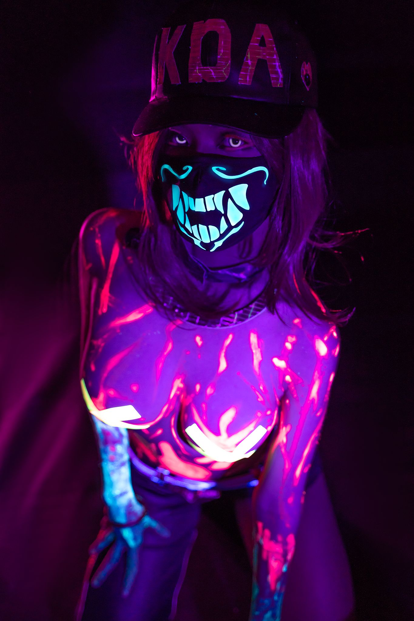 Azami福利 – 阿卡丽KDA Cosplay-第6张