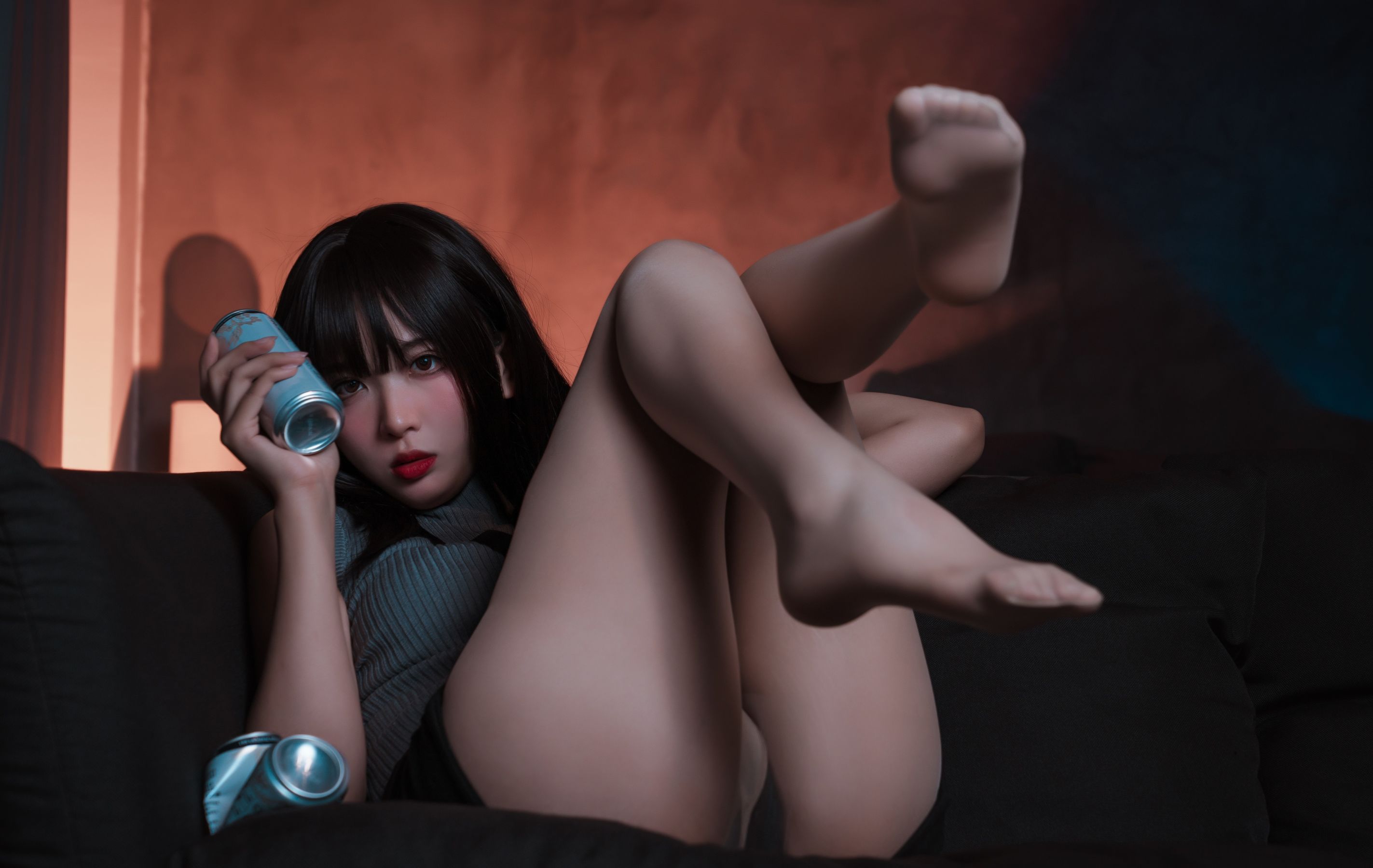 轩萧学姐 – 微醺喝醉了OL Cosplay-第30张