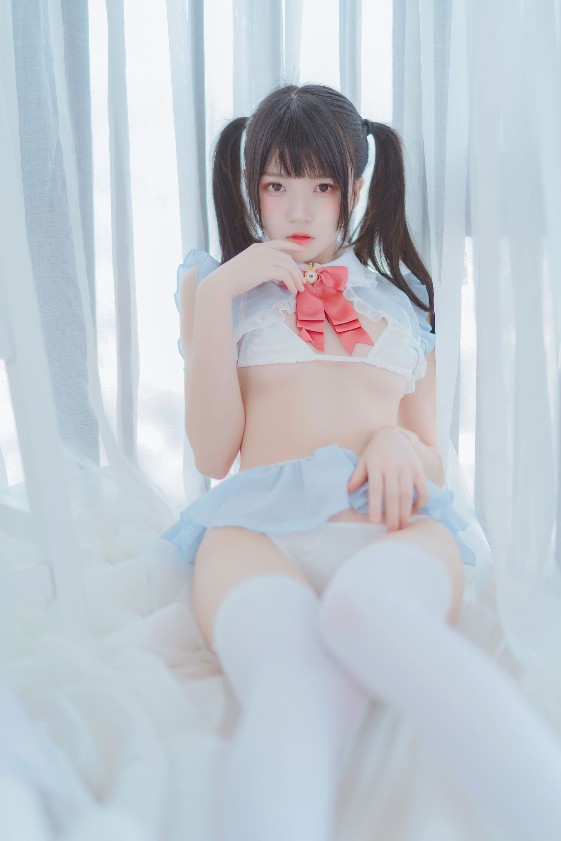 [萝莉COS] 桜桃喵 – 爱丽丝的兔子 Cosplay-第25张