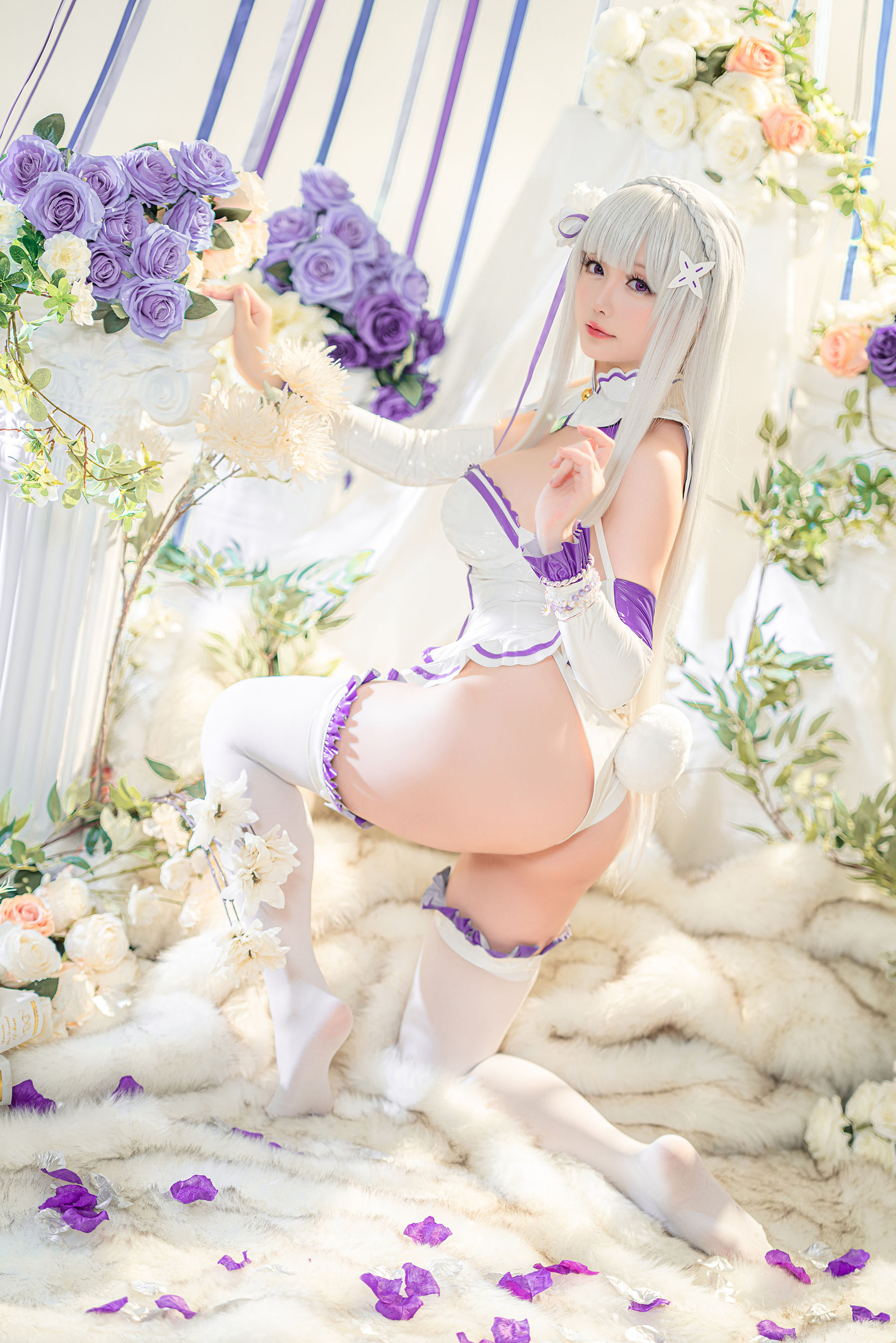 Coser小姐姐星之迟迟 – 爱蜜莉雅 Cosplay-第46张