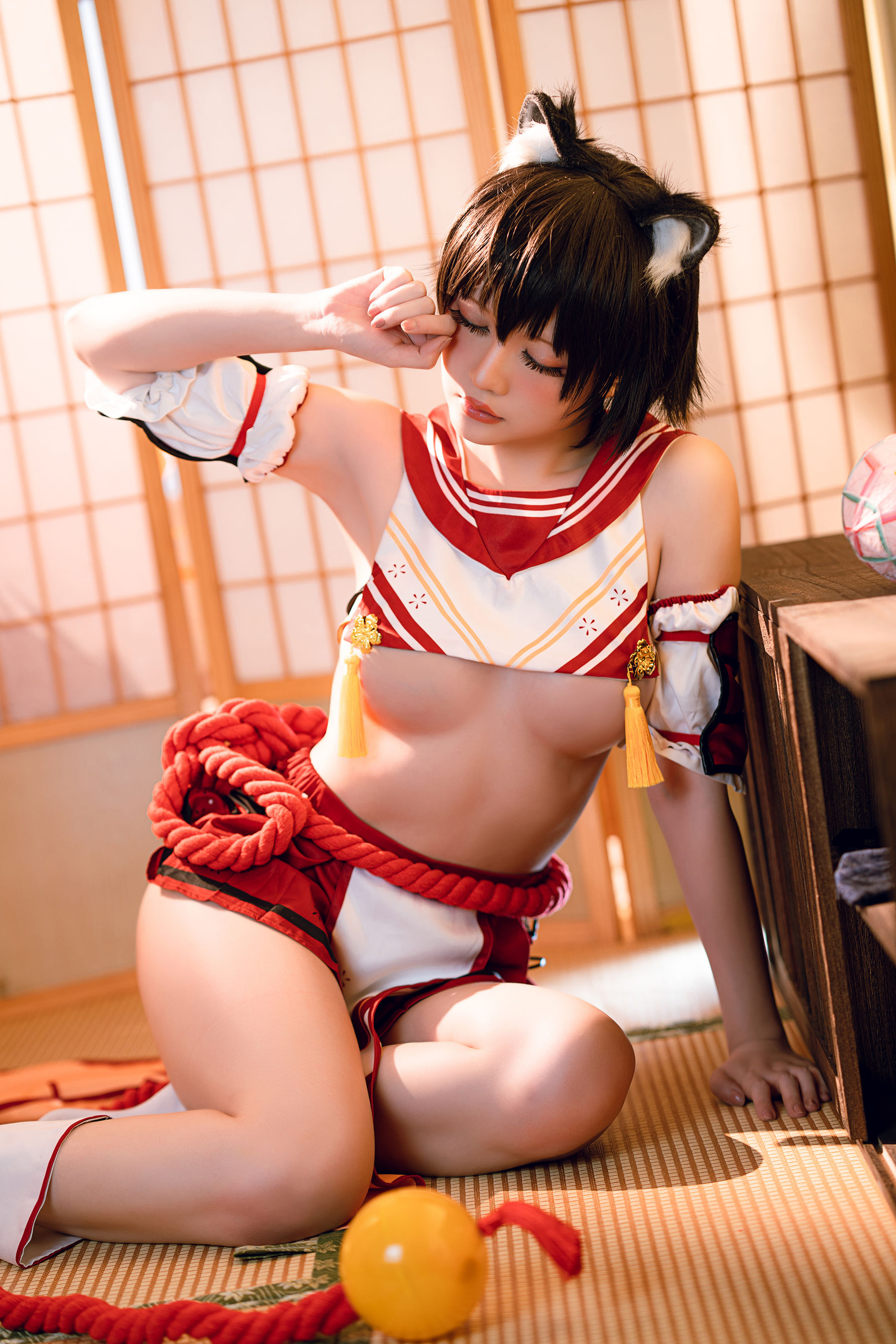 Coser小姐姐星之迟迟 – 春日椿 Cosplay-第19张
