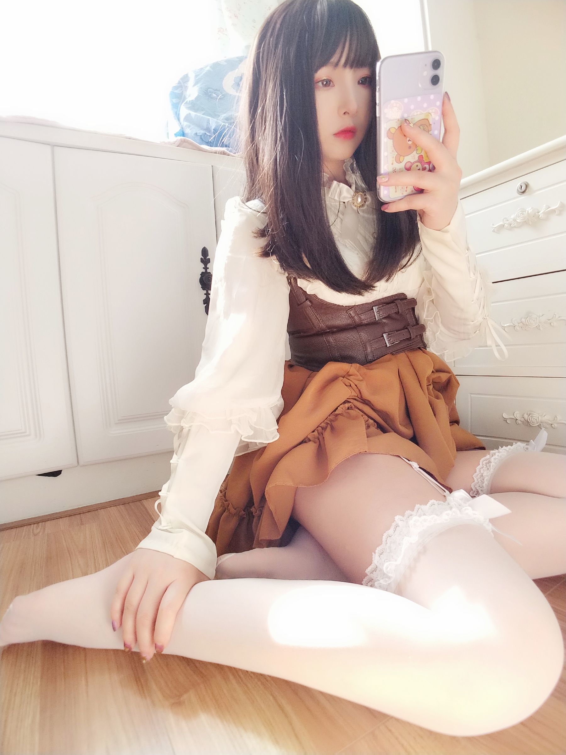 二次元美女古川kagura – 蕾丝长筒吊带丝袜 Cosplay-第14张