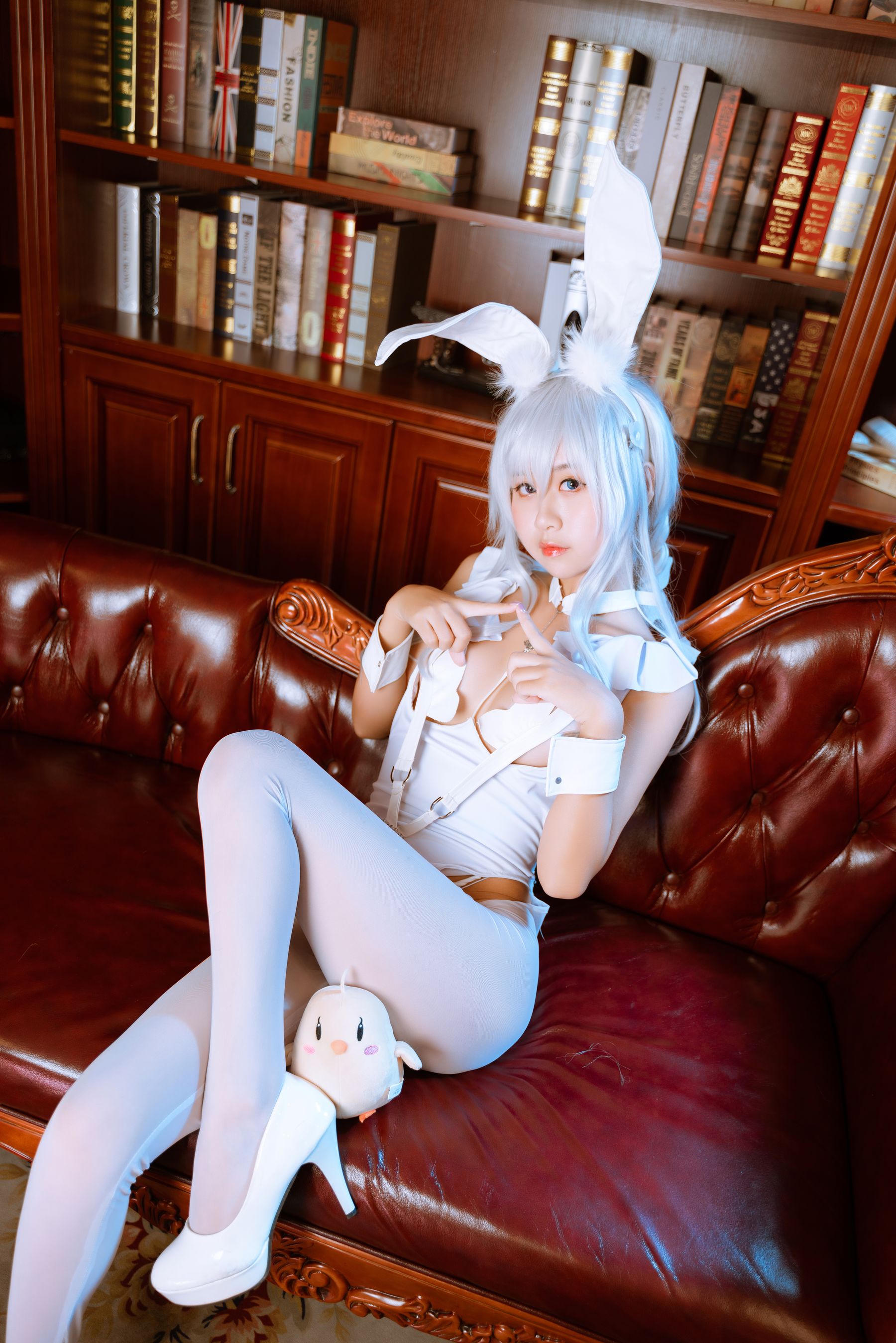 阳光美少女萌芽儿o0 – 恶毒白兔 Cosplay-第22张