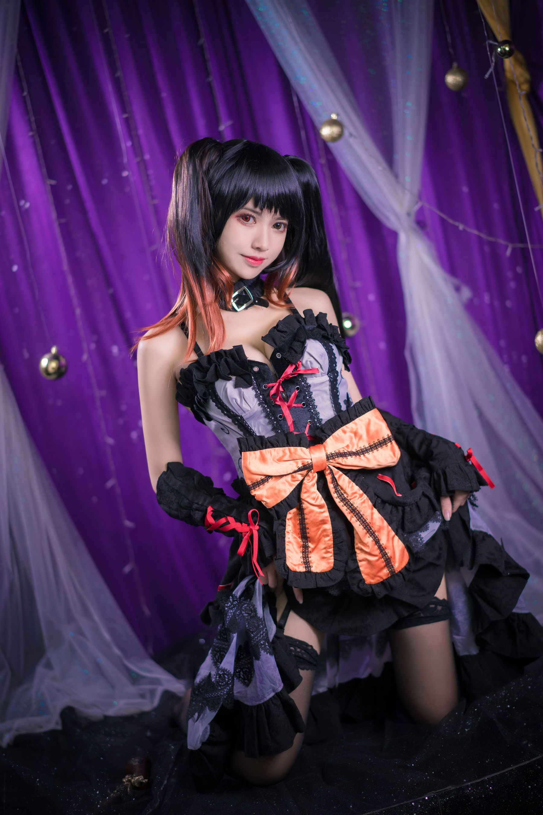 超人气Coser鳗鱼霏儿 狂三系列 灵装 Cosplay-第1张