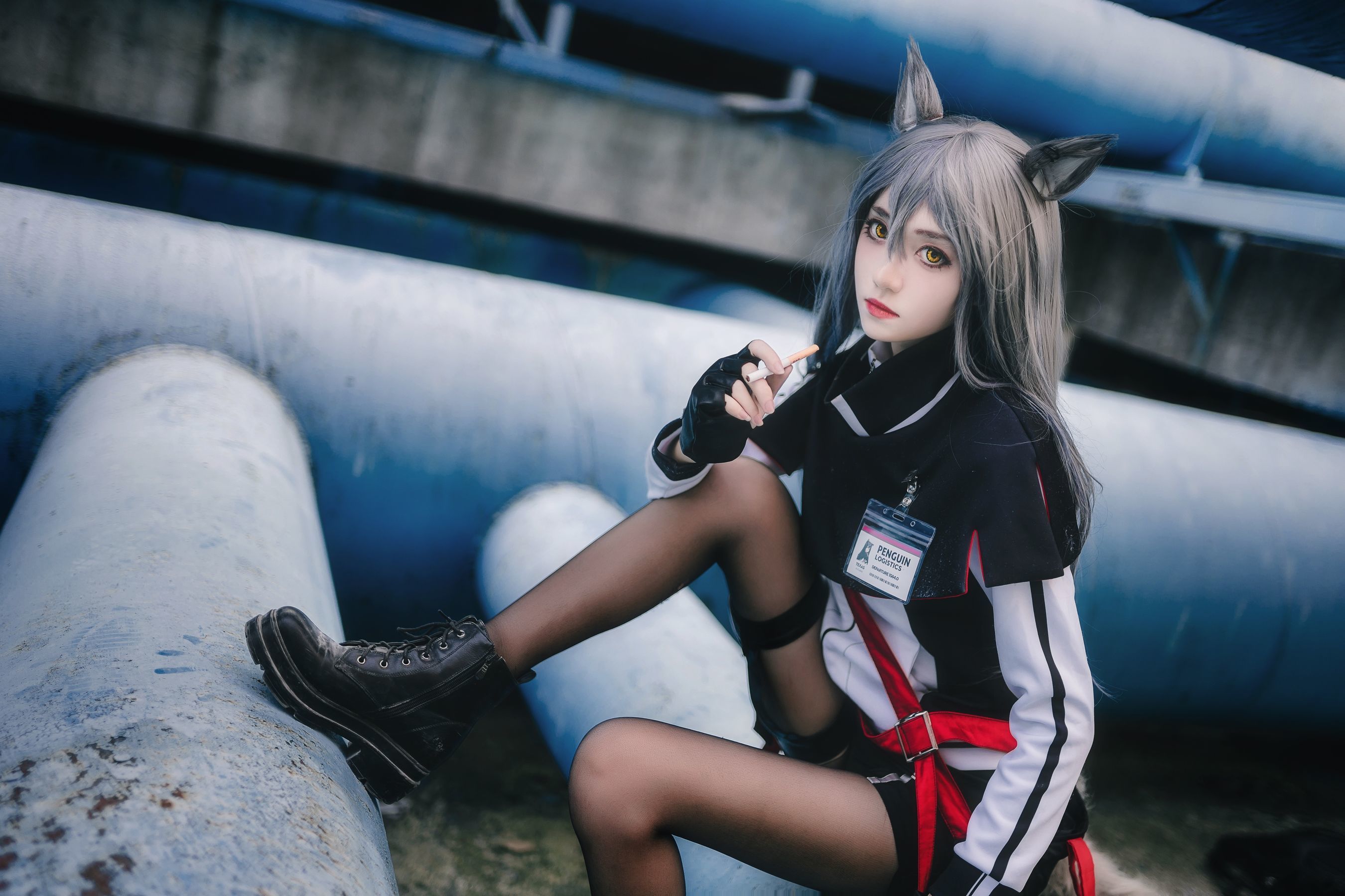 动漫博主南桃Momoko 得克萨斯常服 Cosplay-第1张