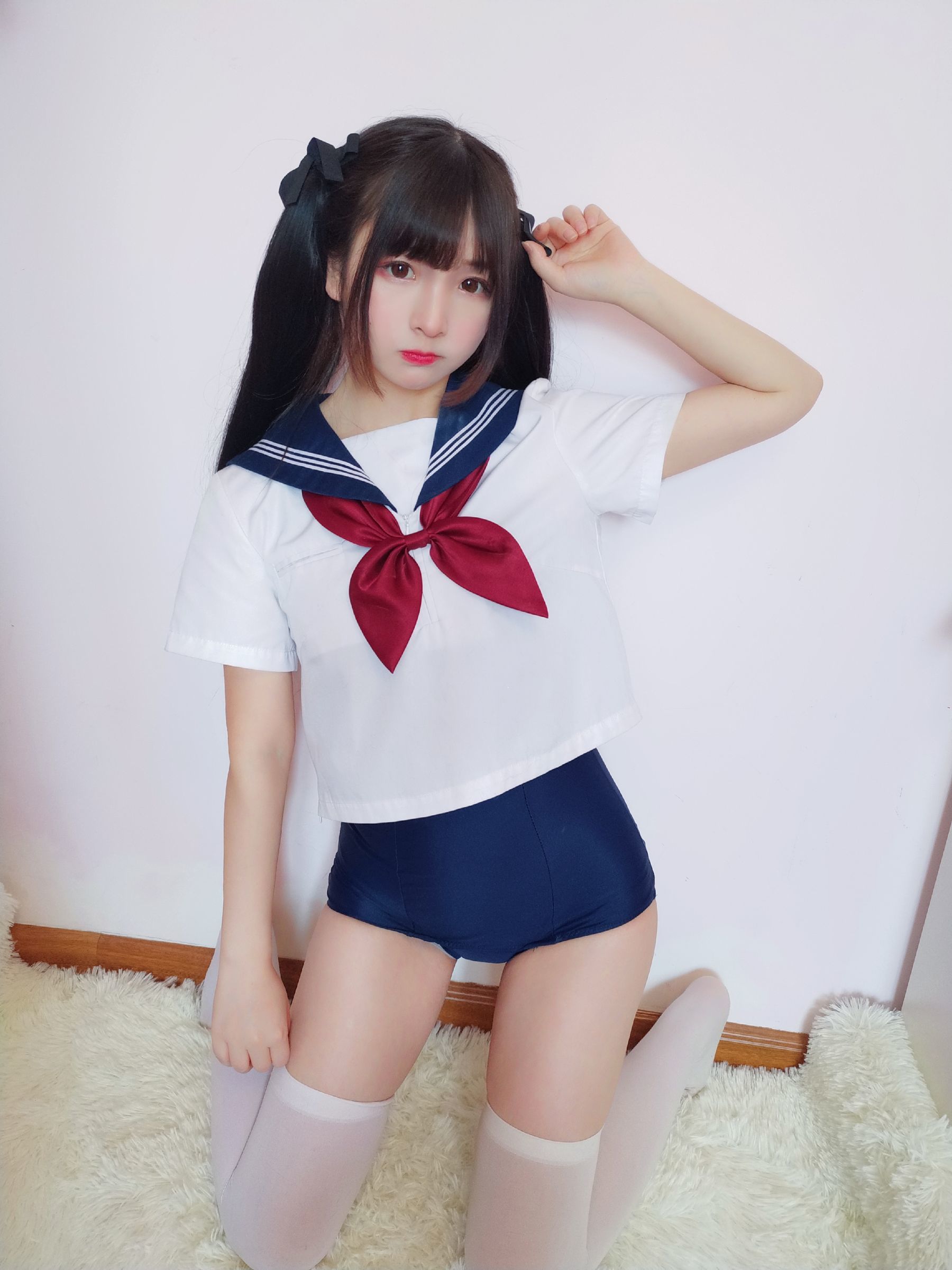 二次元美女古川kagura 水手服死库水 Cosplay-第1张