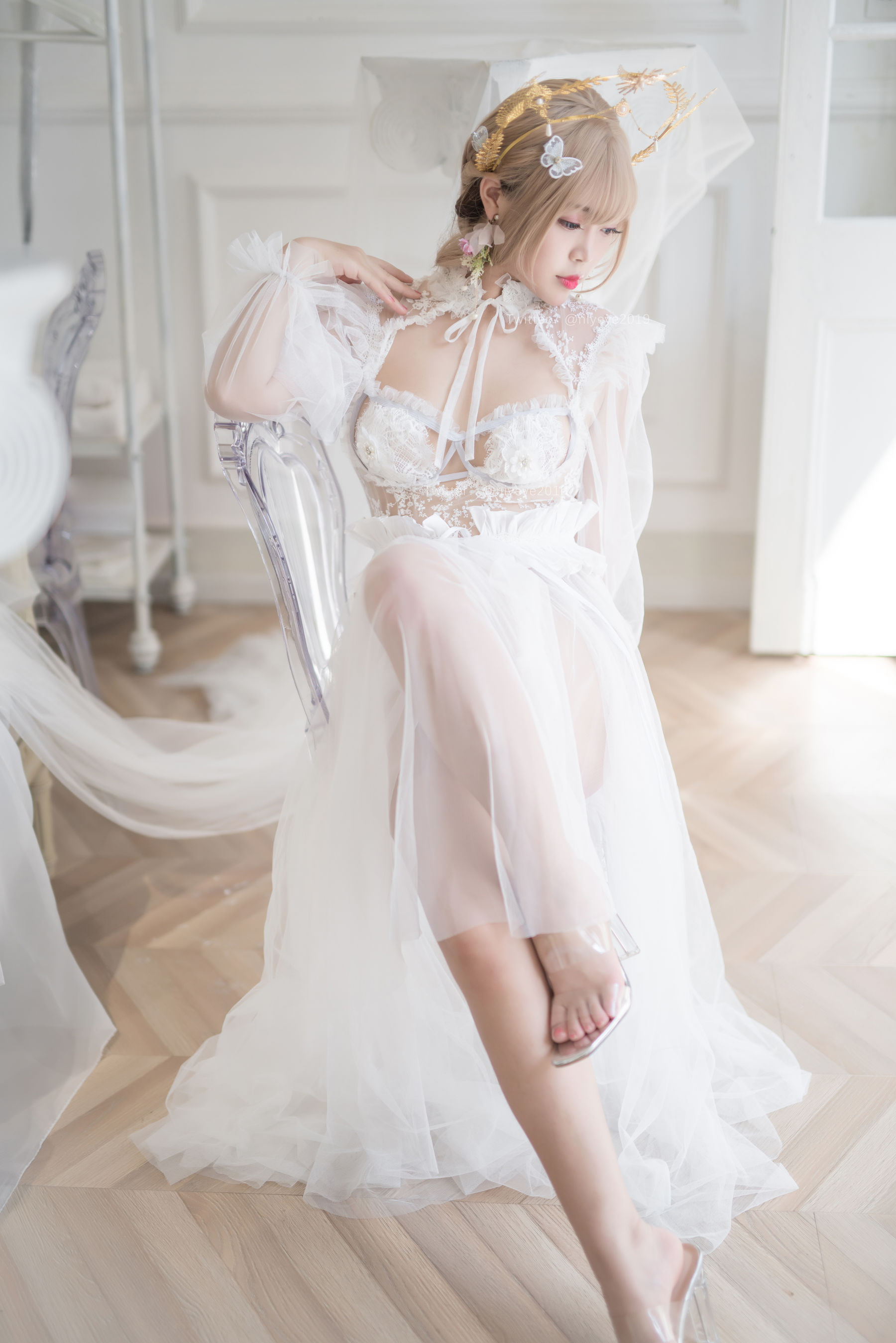 萌系小姐姐-白烨- – 珍珠花嫁 Cosplay-第37张