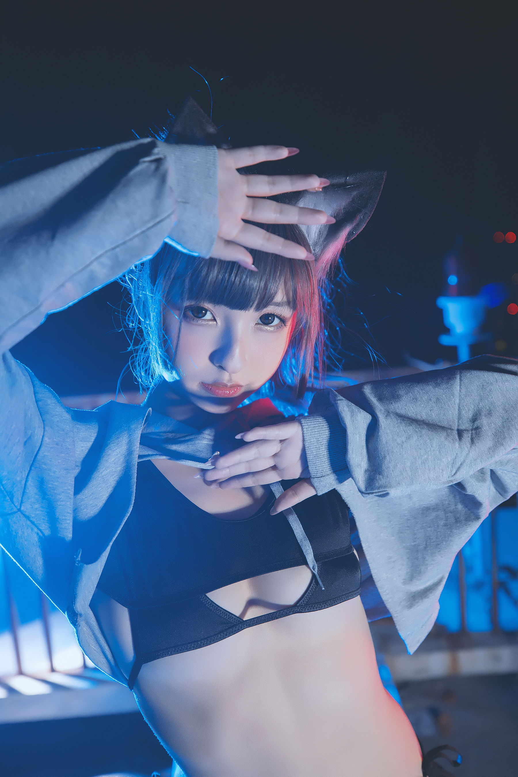 萝莉神楽板真冬之危険な耳-狼妹兔娘 Cosplay-第31张