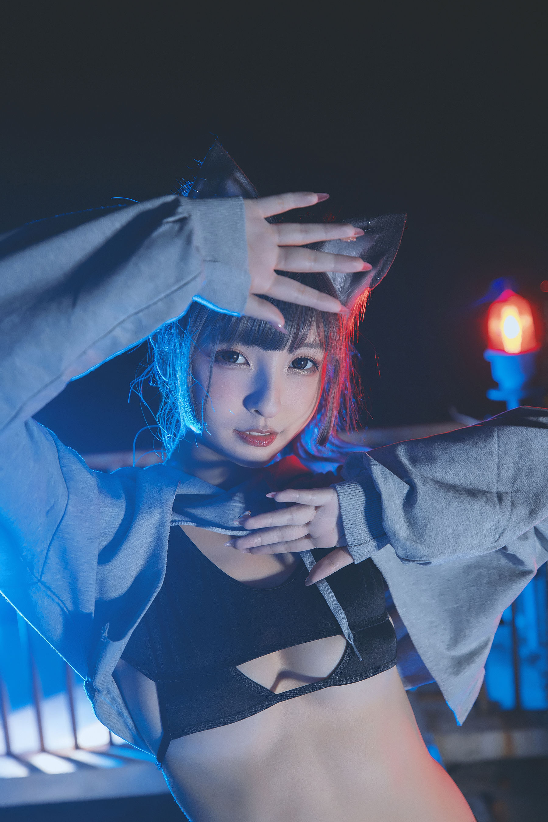 萝莉神楽板真冬之危険な耳-狼妹兔娘 Cosplay-第32张