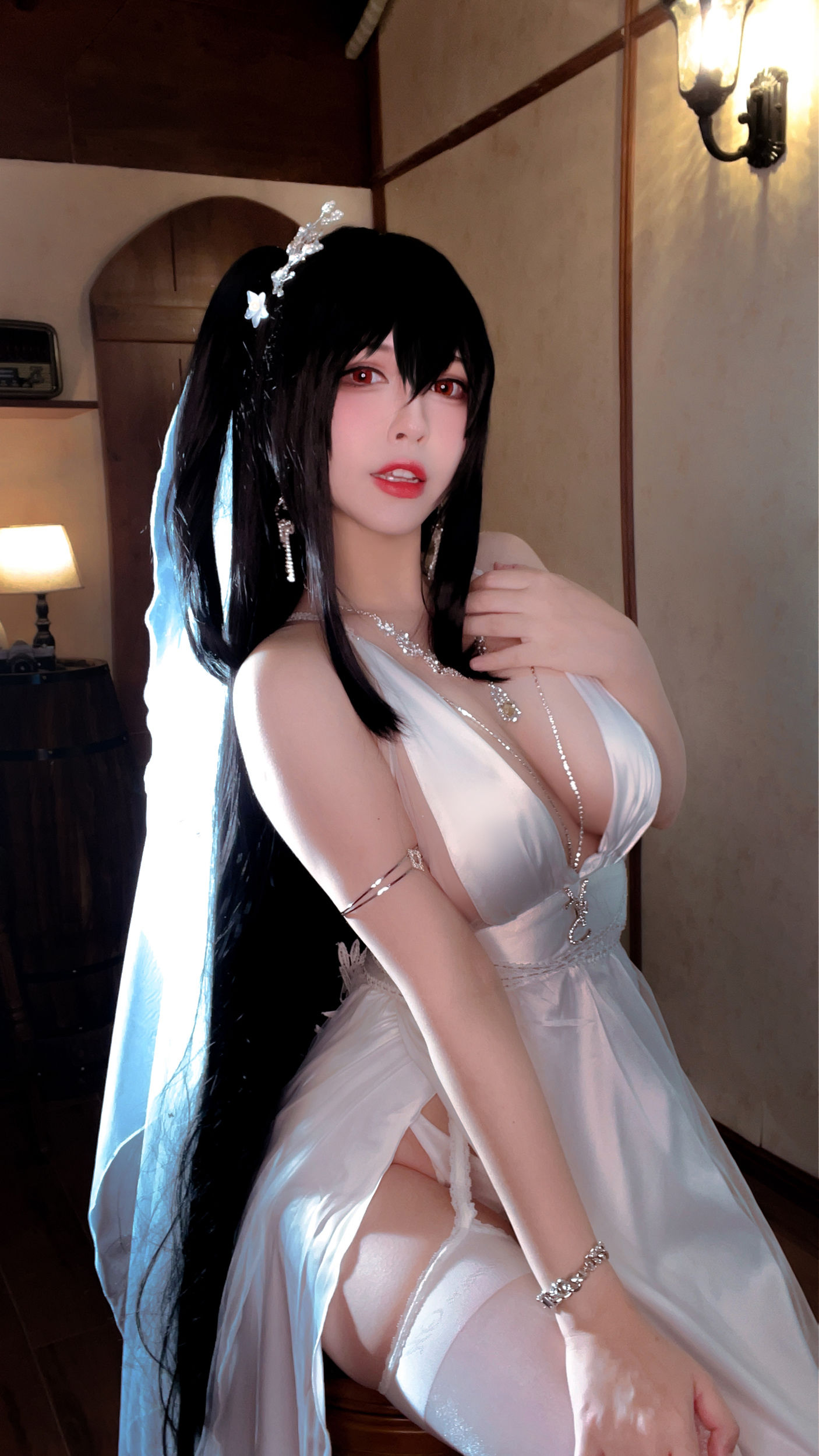 半半子 – 大凤花嫁 Cosplay-第31张