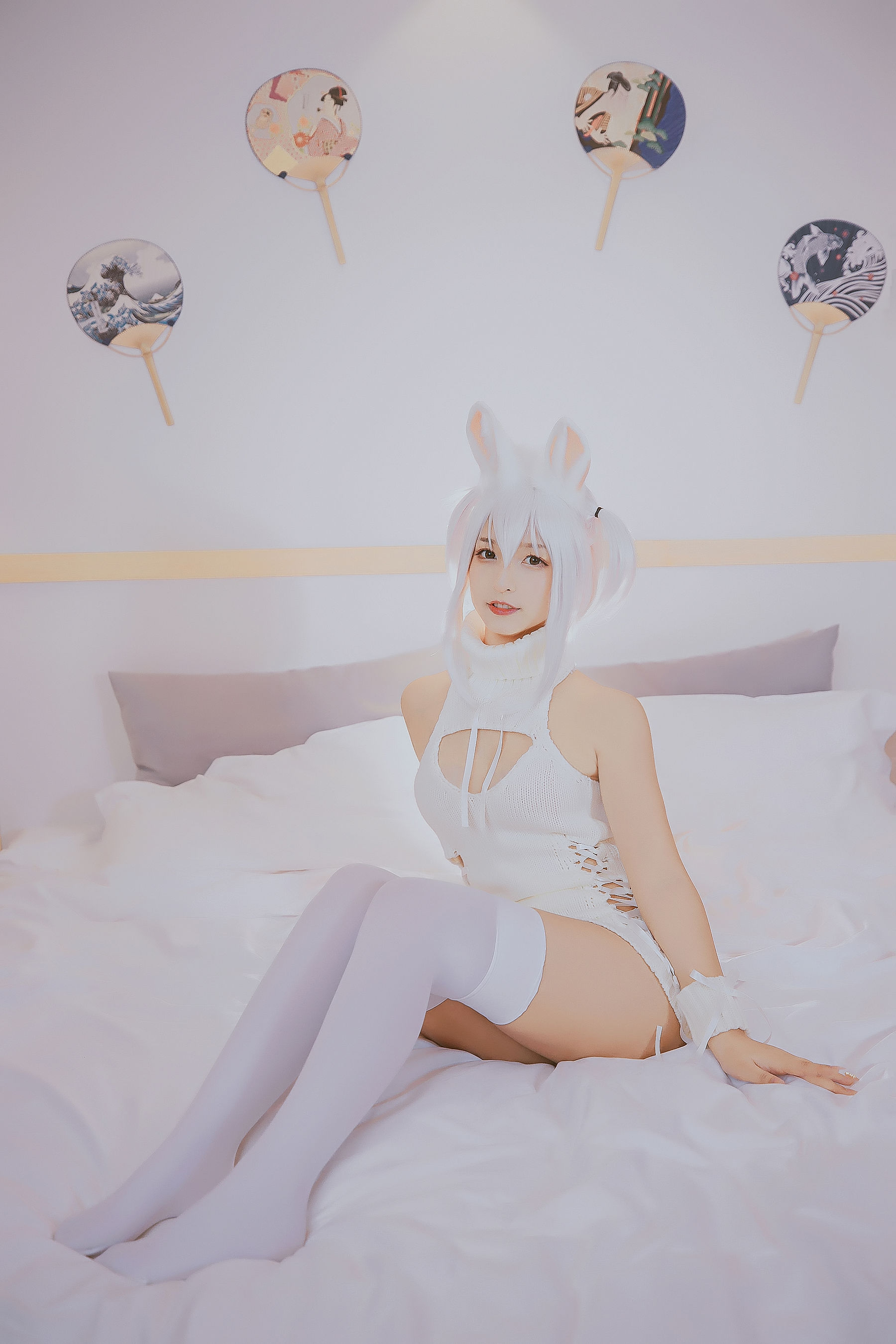 萝莉神楽板真冬之危険な耳-狼妹兔娘 Cosplay-第125张