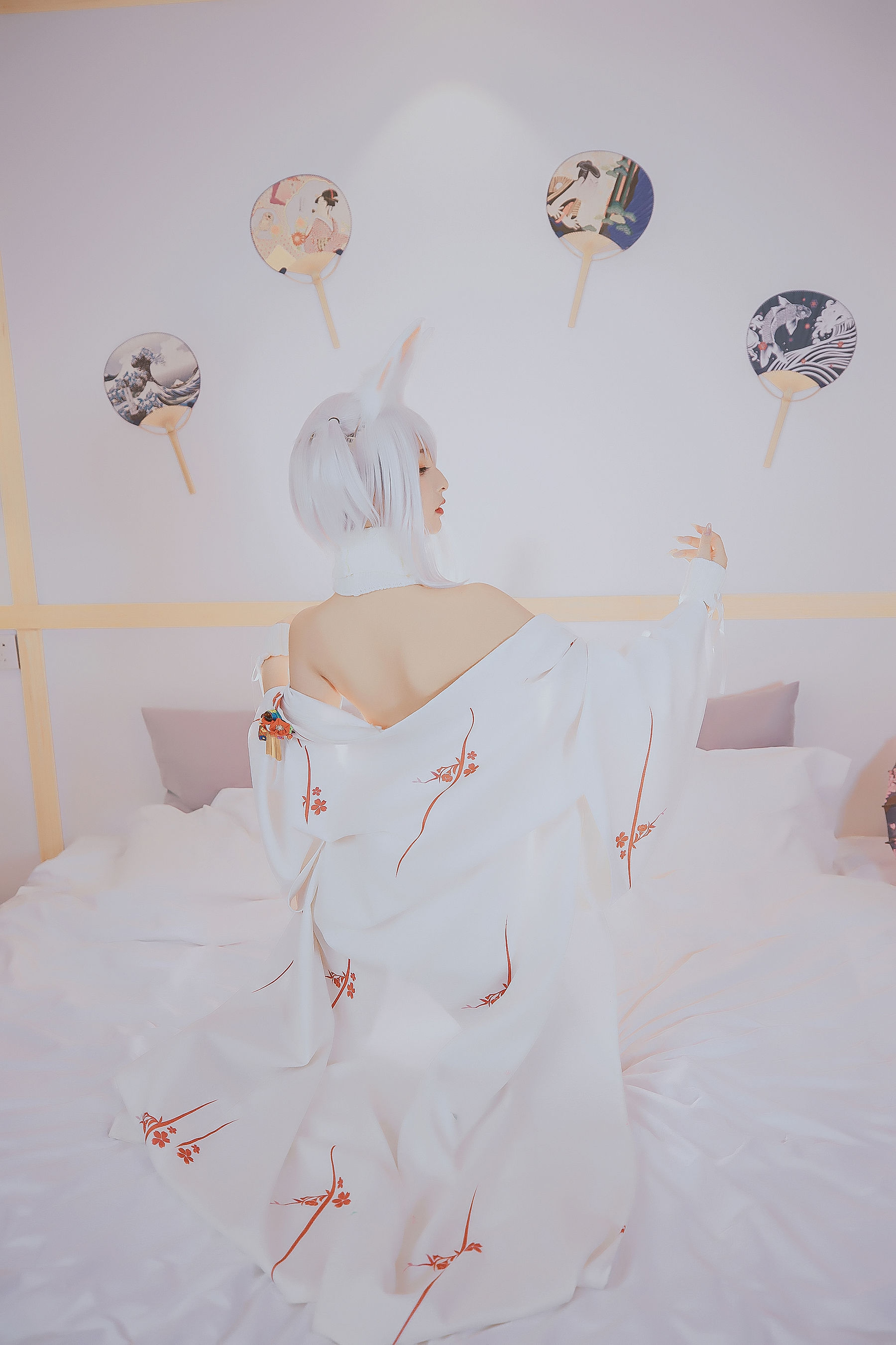 萝莉神楽板真冬之危険な耳-狼妹兔娘 Cosplay-第130张