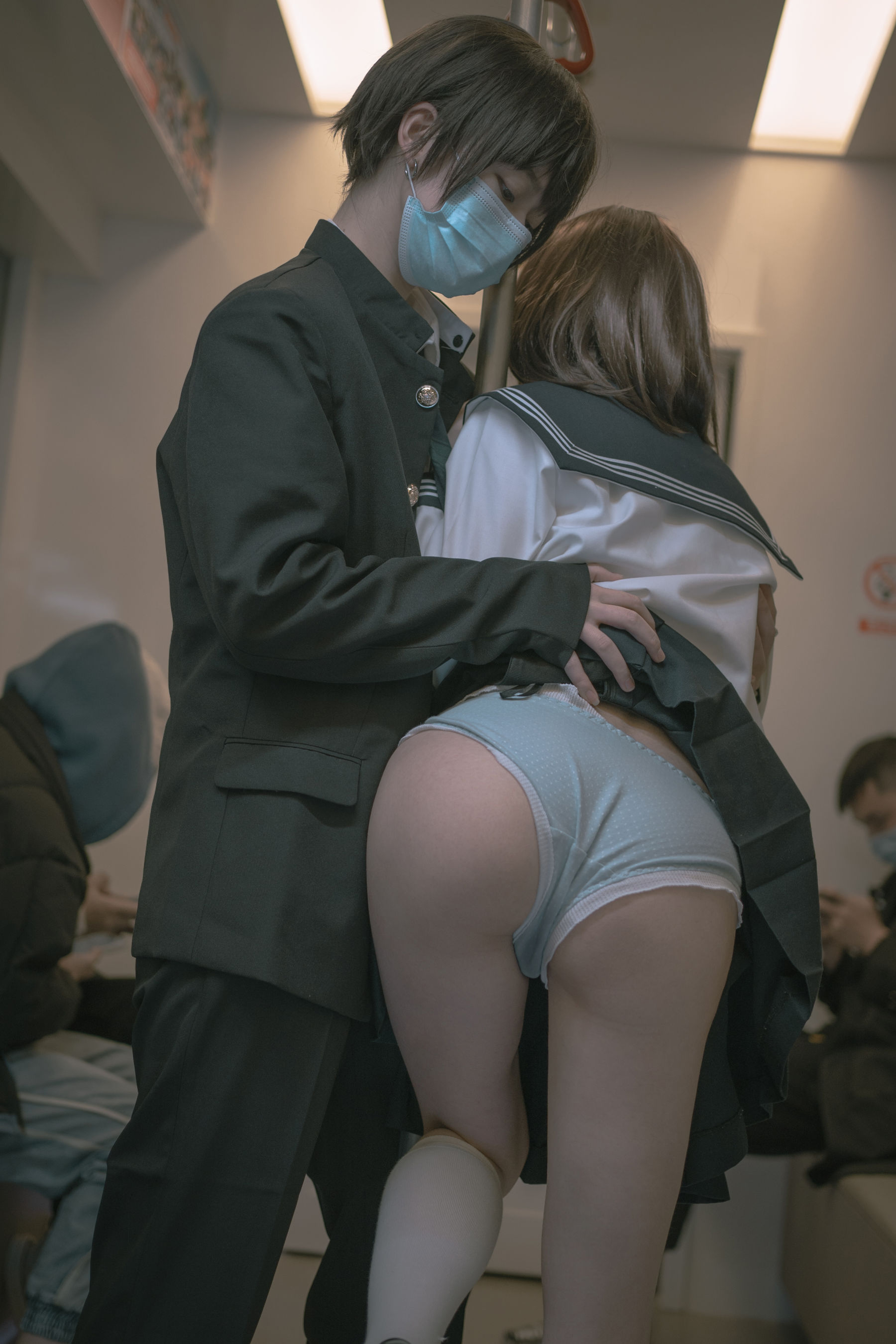 西园寺南歌 – 电车物语 Cosplay-第40张