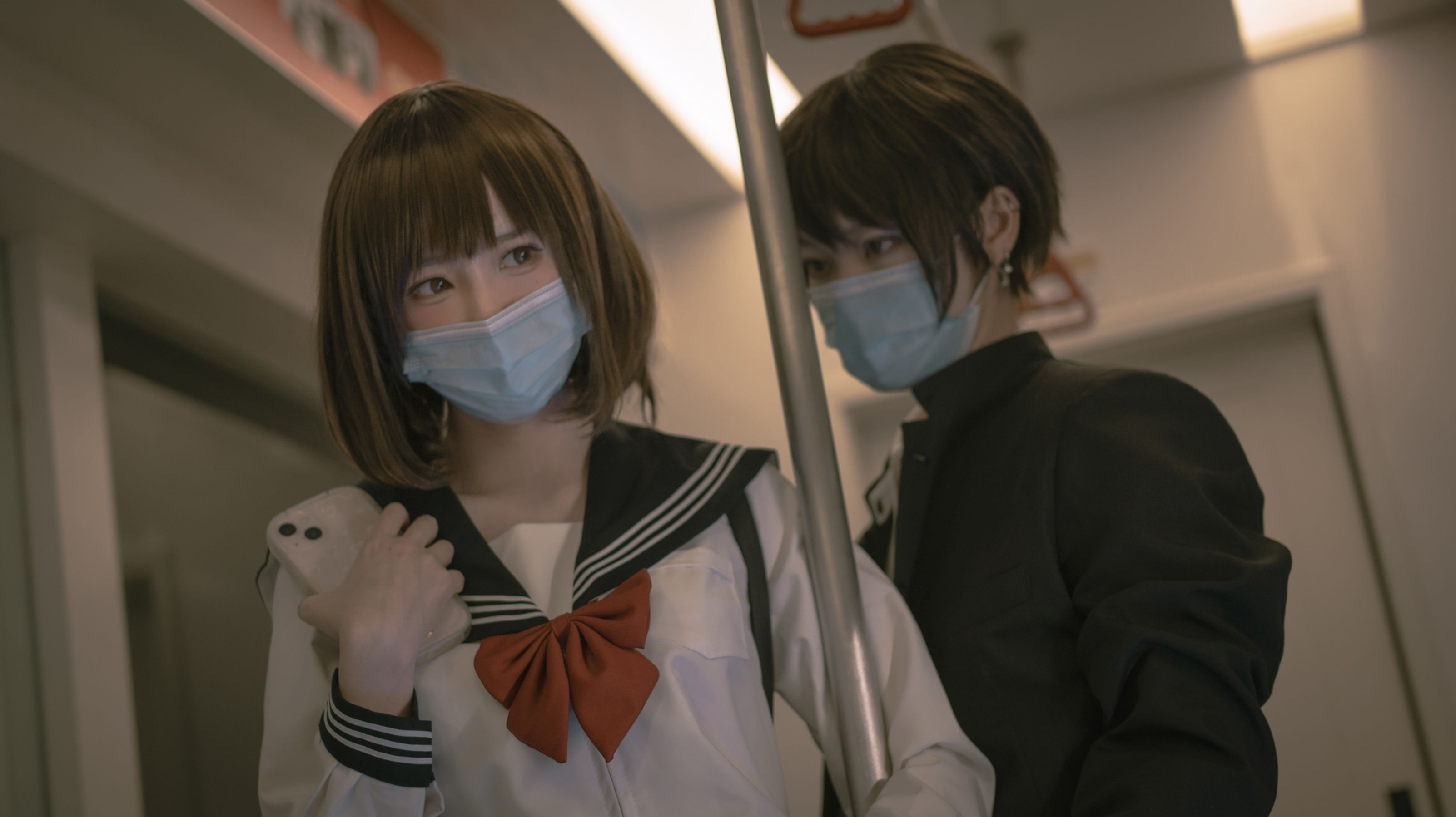 西园寺南歌 – 电车物语 Cosplay-第43张