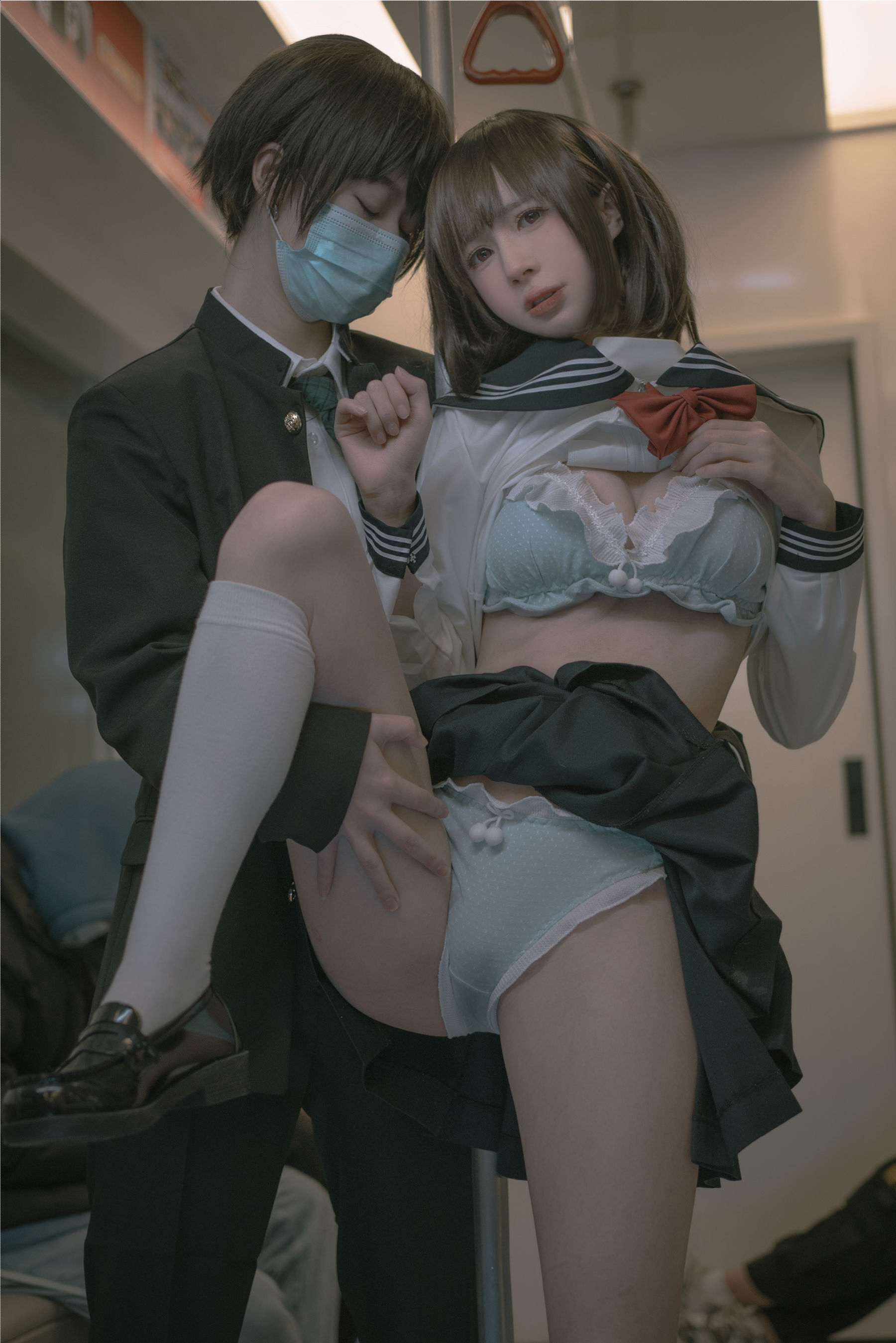 西园寺南歌 – 电车物语 Cosplay-第45张