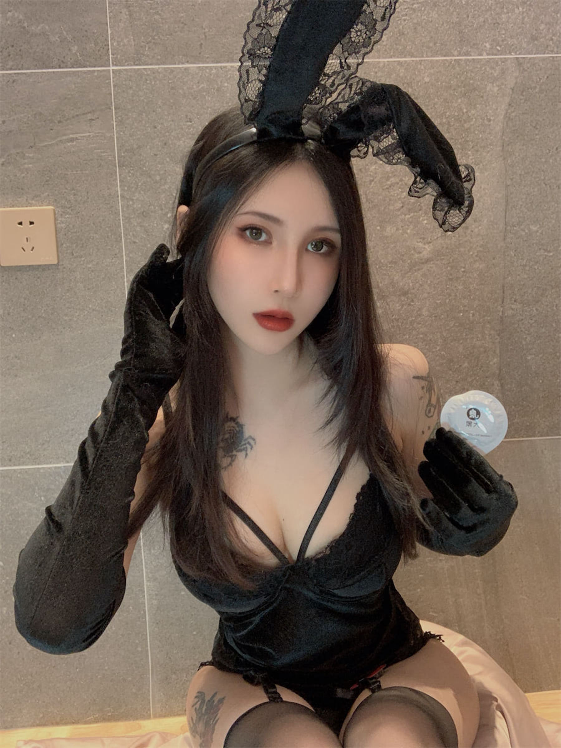 vams子 – 黑色兔女郎 Cosplay-第27张