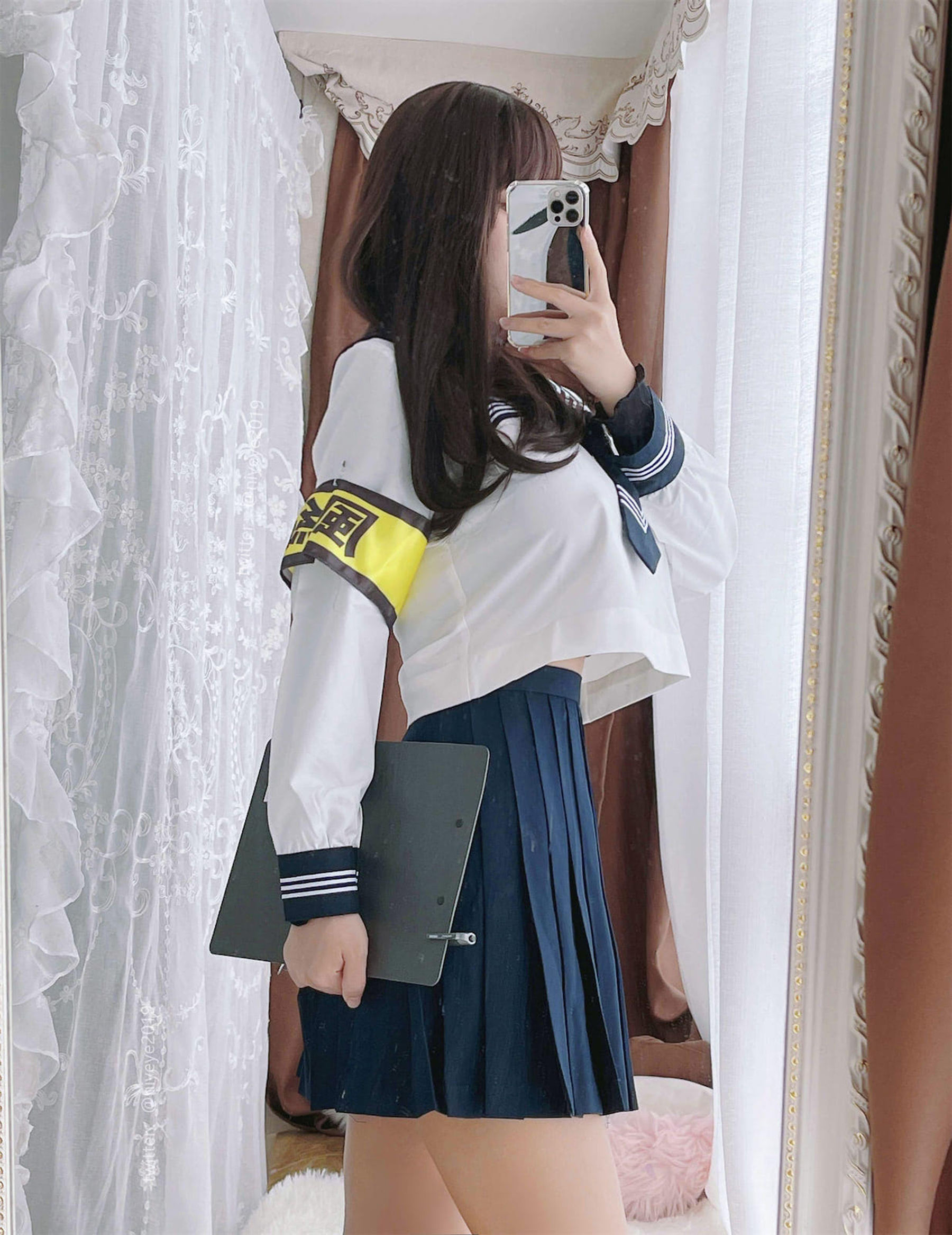 萌系小姐姐-白烨-耶米西奶露 – 风纪委员 Cosplay-第23张