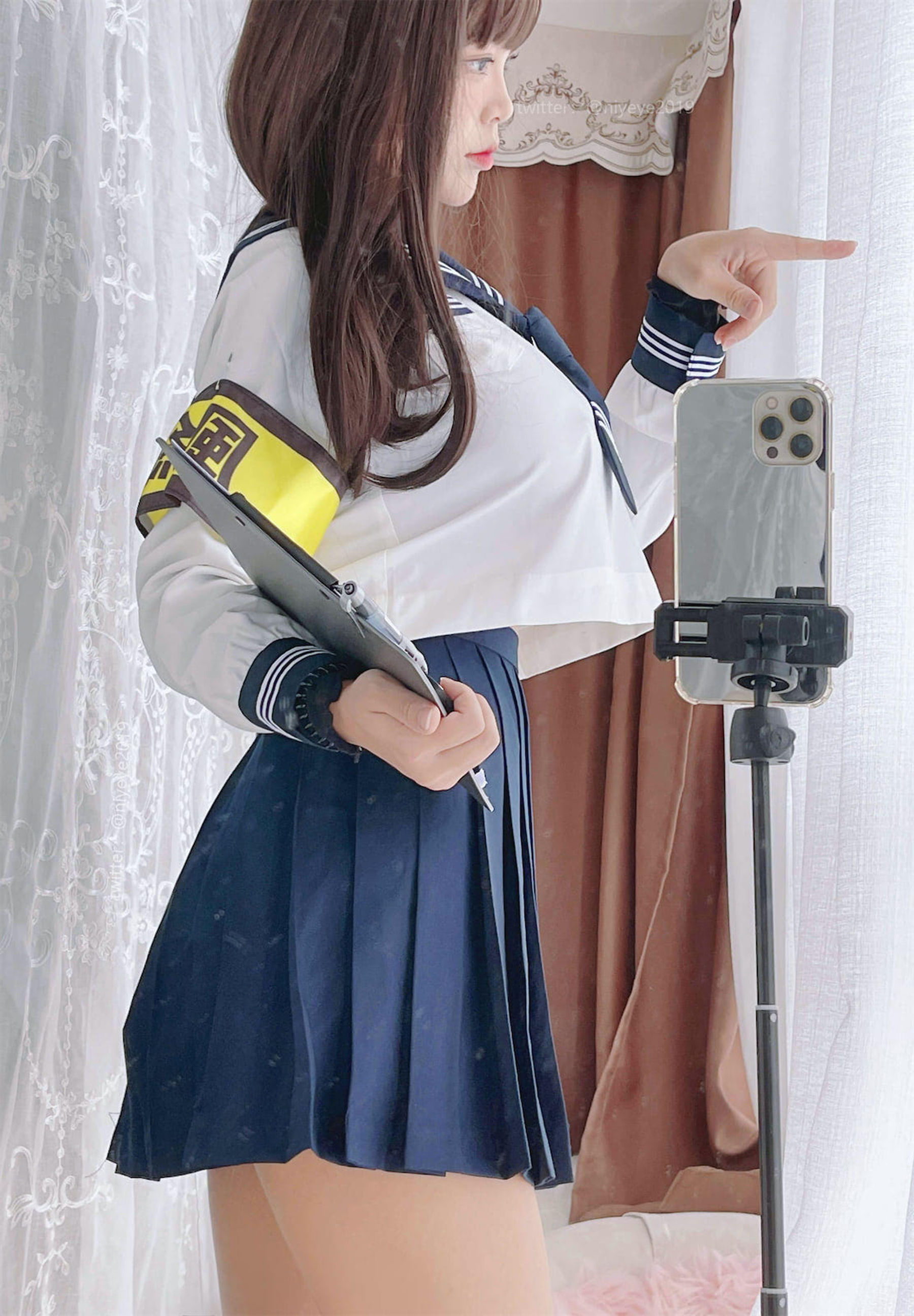 萌系小姐姐-白烨-耶米西奶露 – 风纪委员 Cosplay-第26张