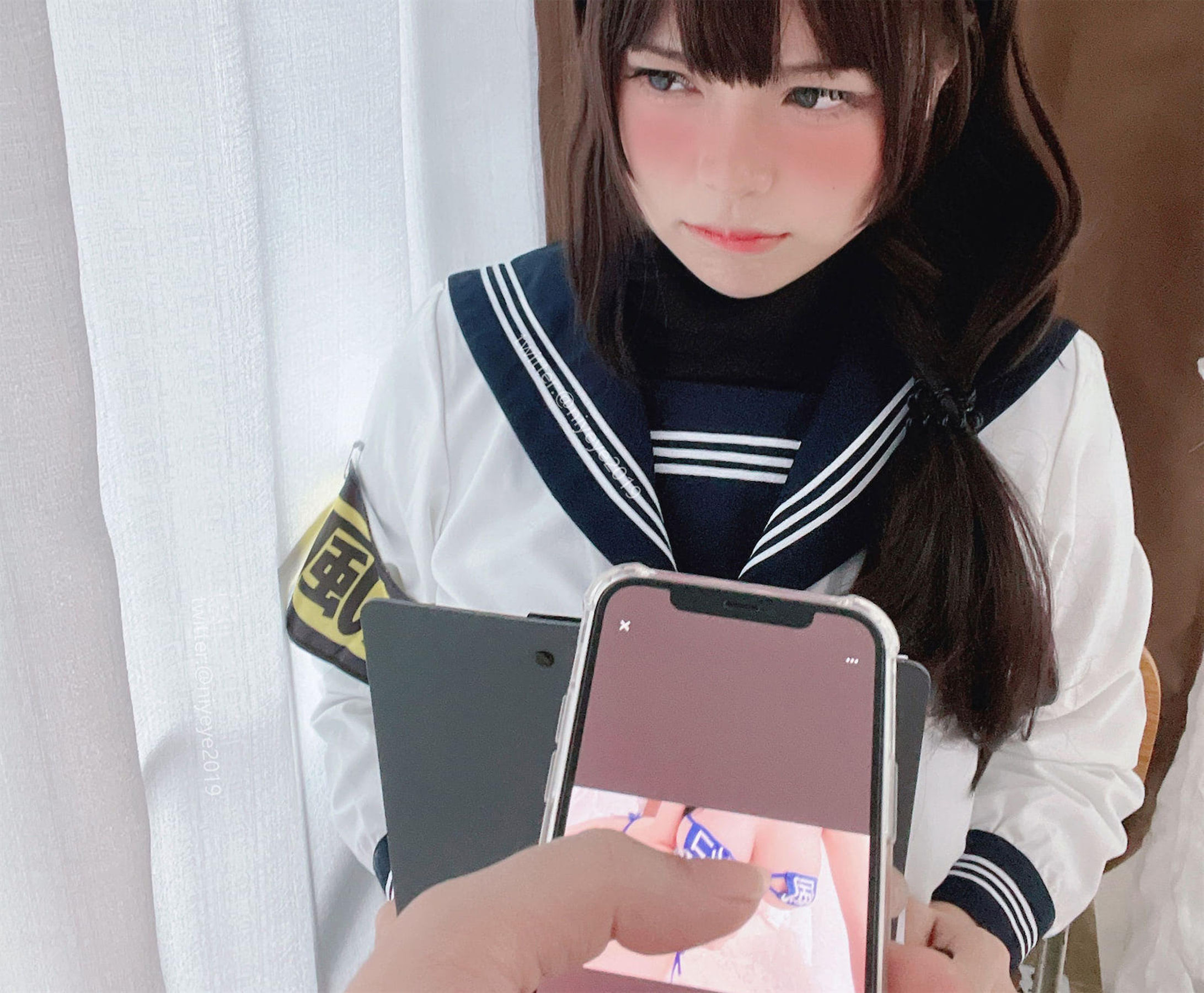 萌系小姐姐-白烨-耶米西奶露 – 风纪委员 Cosplay-第32张