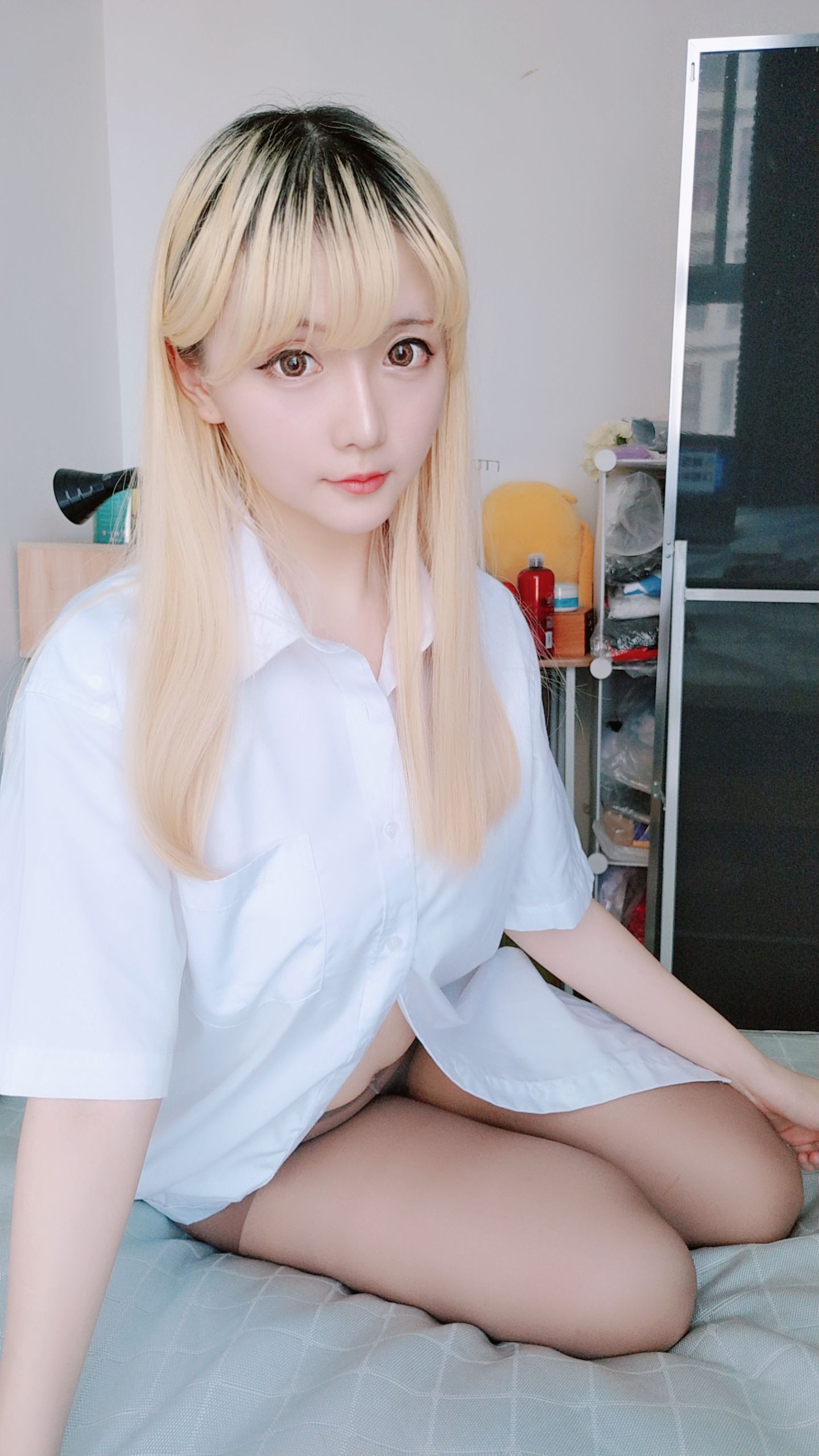 Coser小姐姐星之迟迟 白衬衣 Cosplay-第21张
