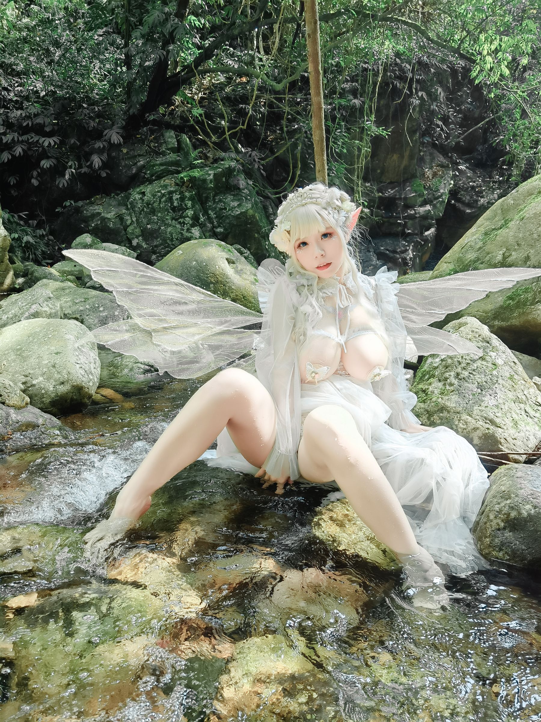 自闭颜球球(无颜小天使wy) – 林中精灵 Cosplay-第29张