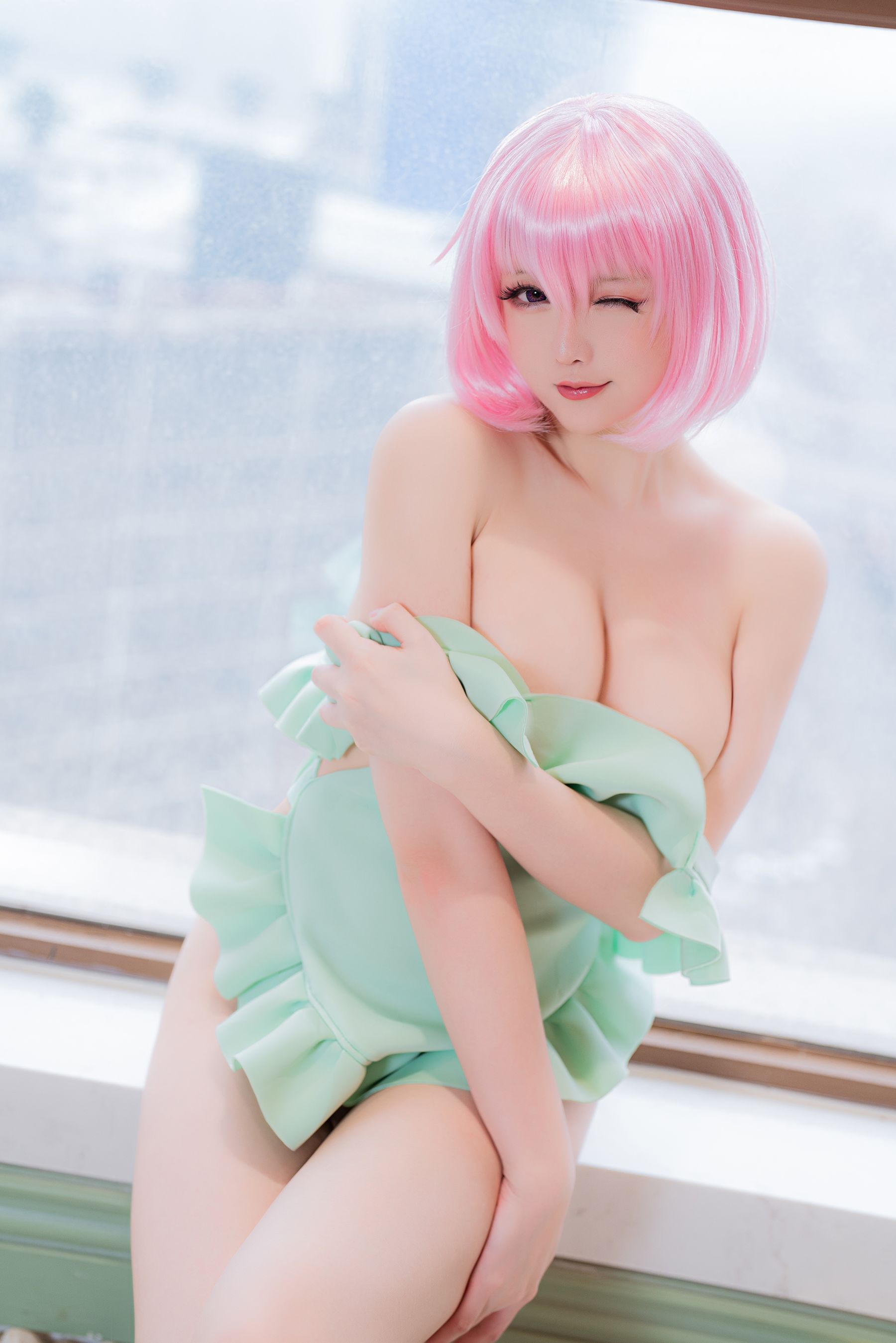 Coser小姐姐星之迟迟 – 情人节 梦梦套组 Cosplay-第103张