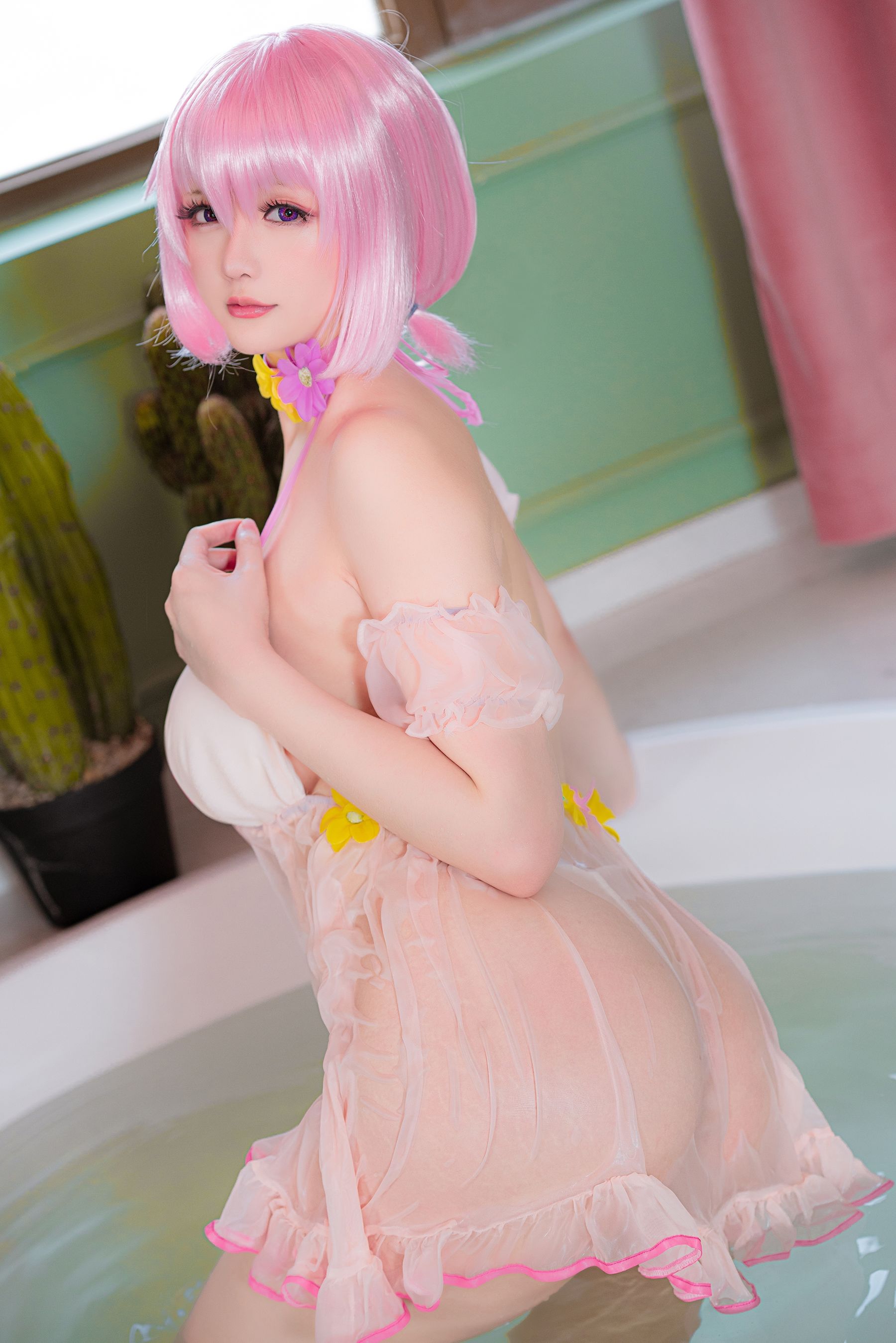 Coser小姐姐星之迟迟 – 情人节 梦梦套组 Cosplay-第104张