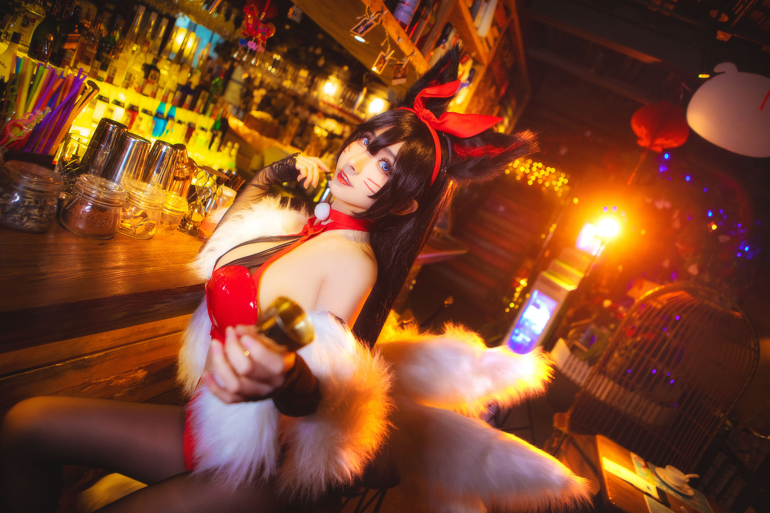 COS福利rioko凉凉子 兔女郎阿狸 Cosplay-第1张