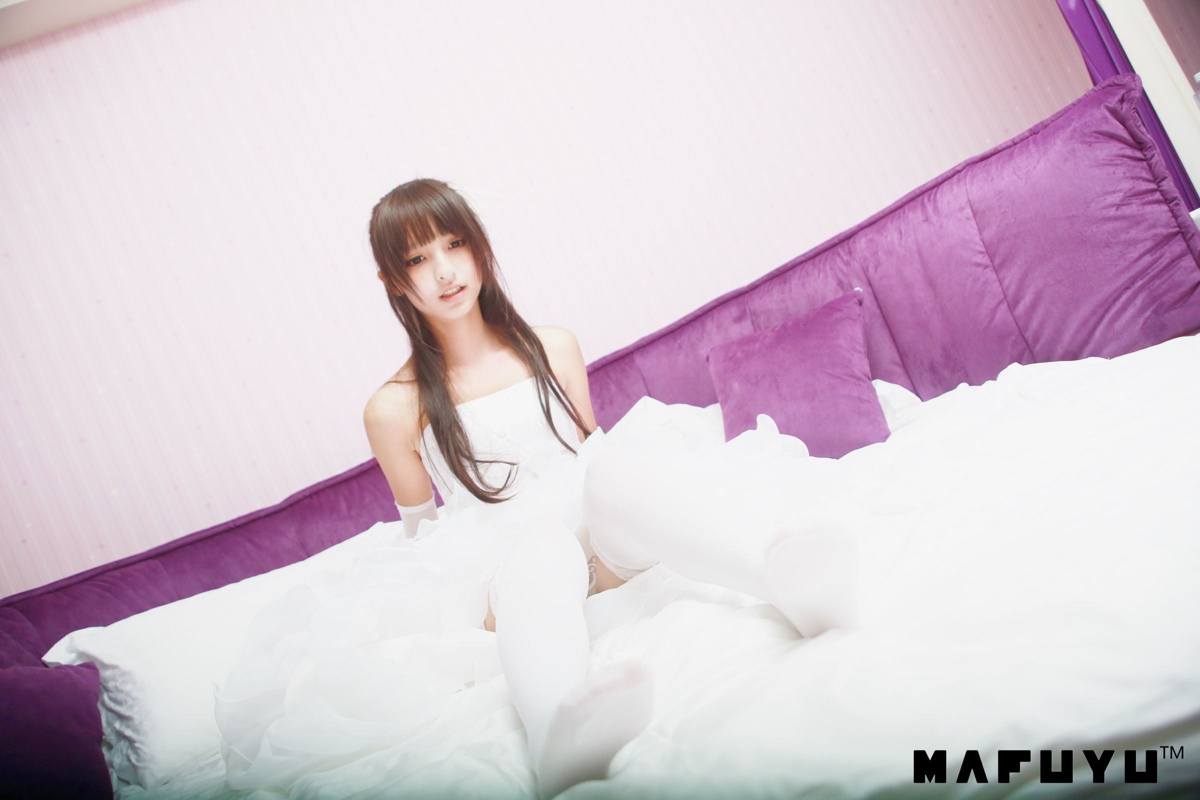 [萝莉COS] 神楽板真冬 婚纱系列套图 Cosplay-第25张